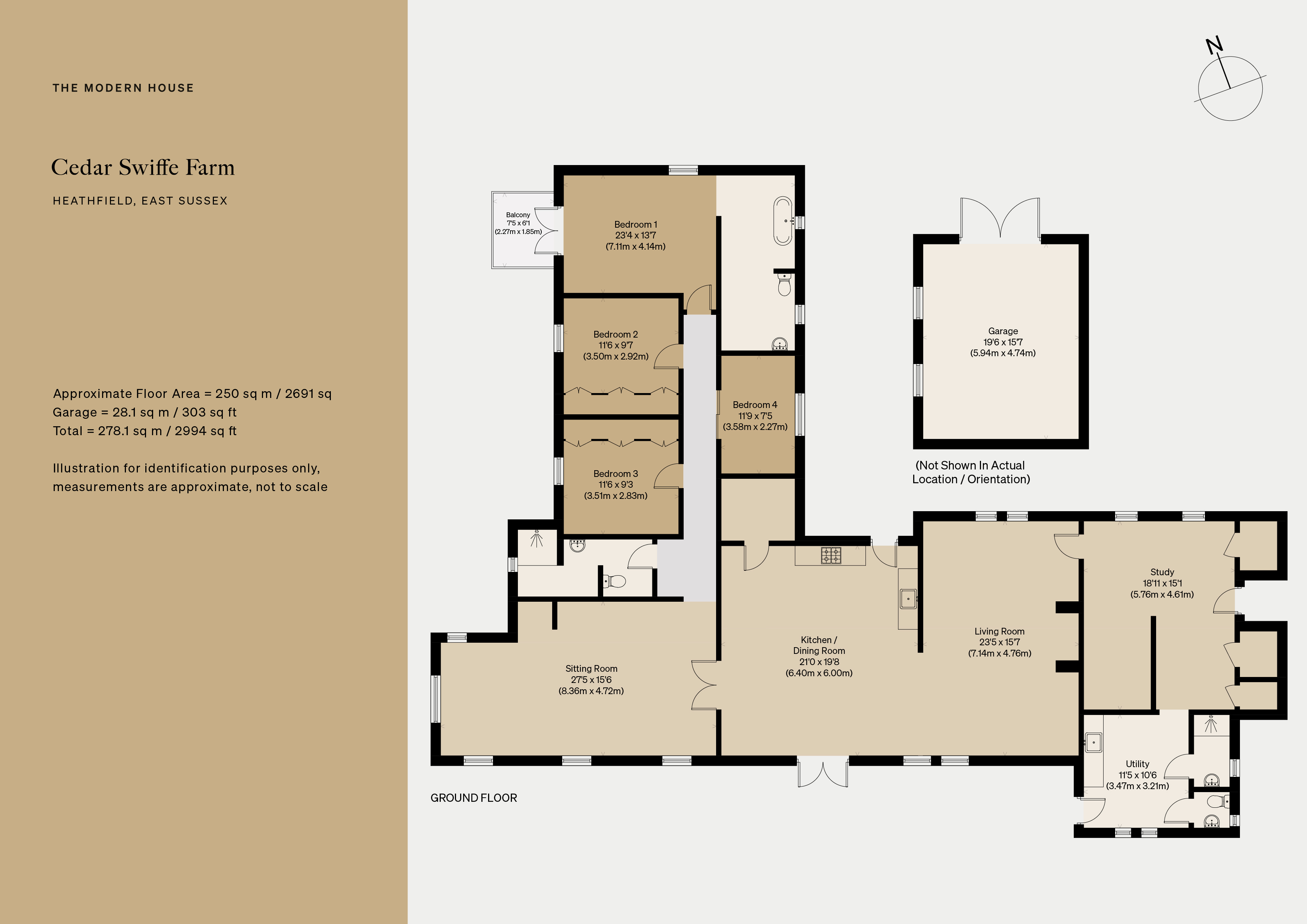 Cedar Swiffe Farm, Swife Lane, Heathfield floorplan