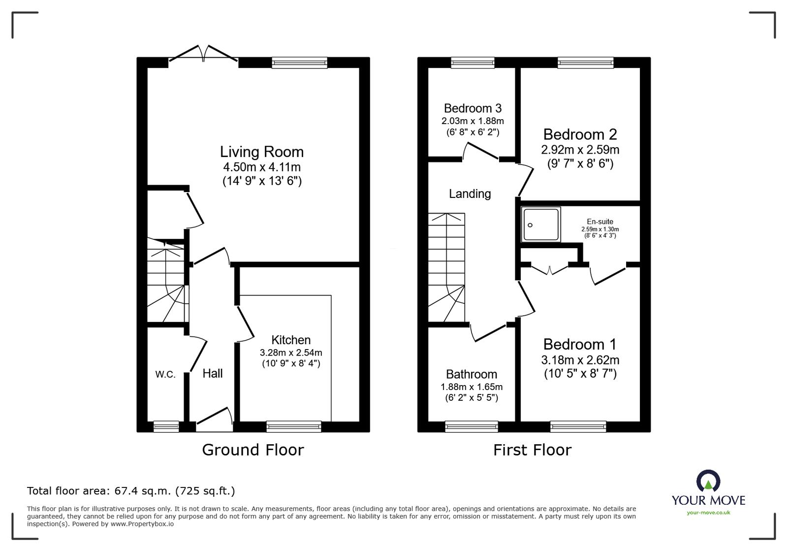 15, Darwin Crescent, Leicestershire floorplan
