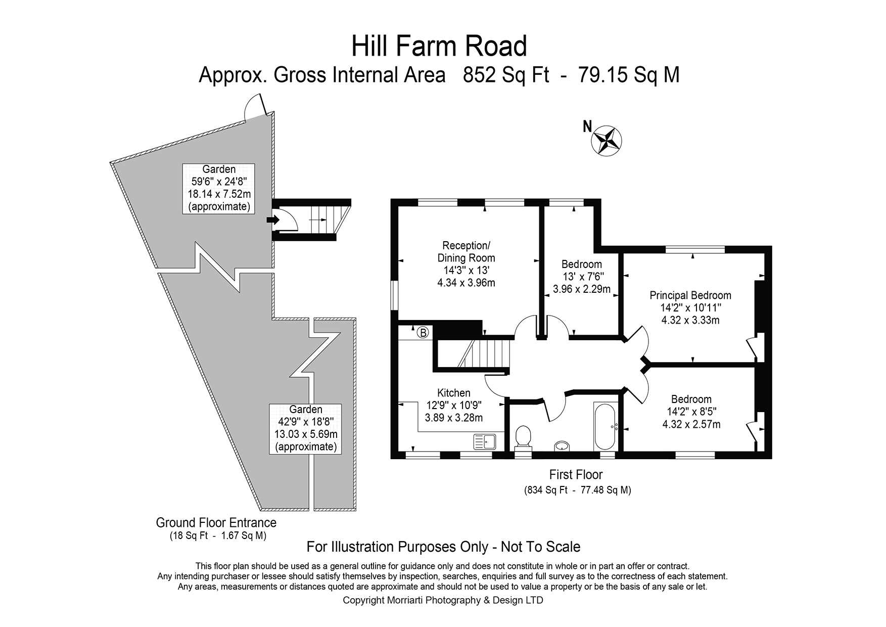 34, Hill Farm Road, London floorplan