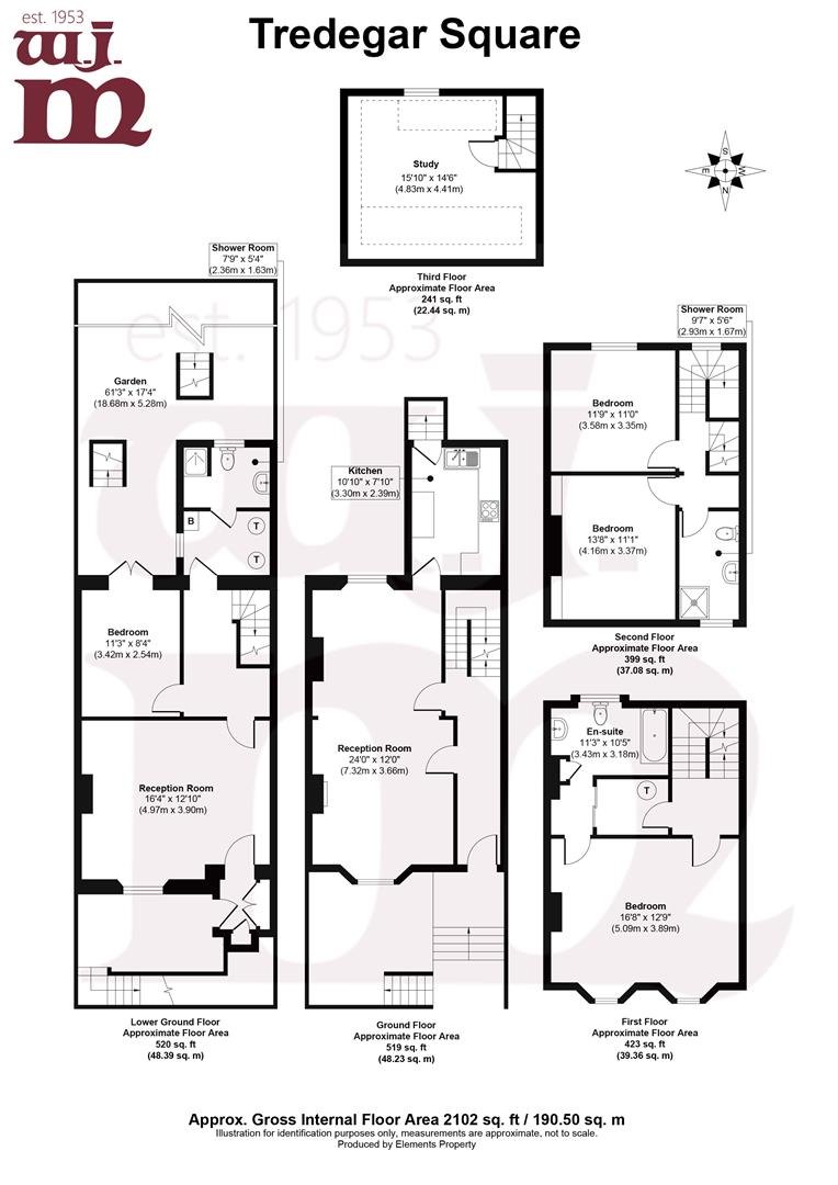 58, Tredegar Square, London floorplan
