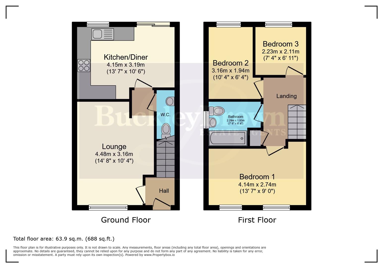 20, Maple Drive, Worksop floorplan