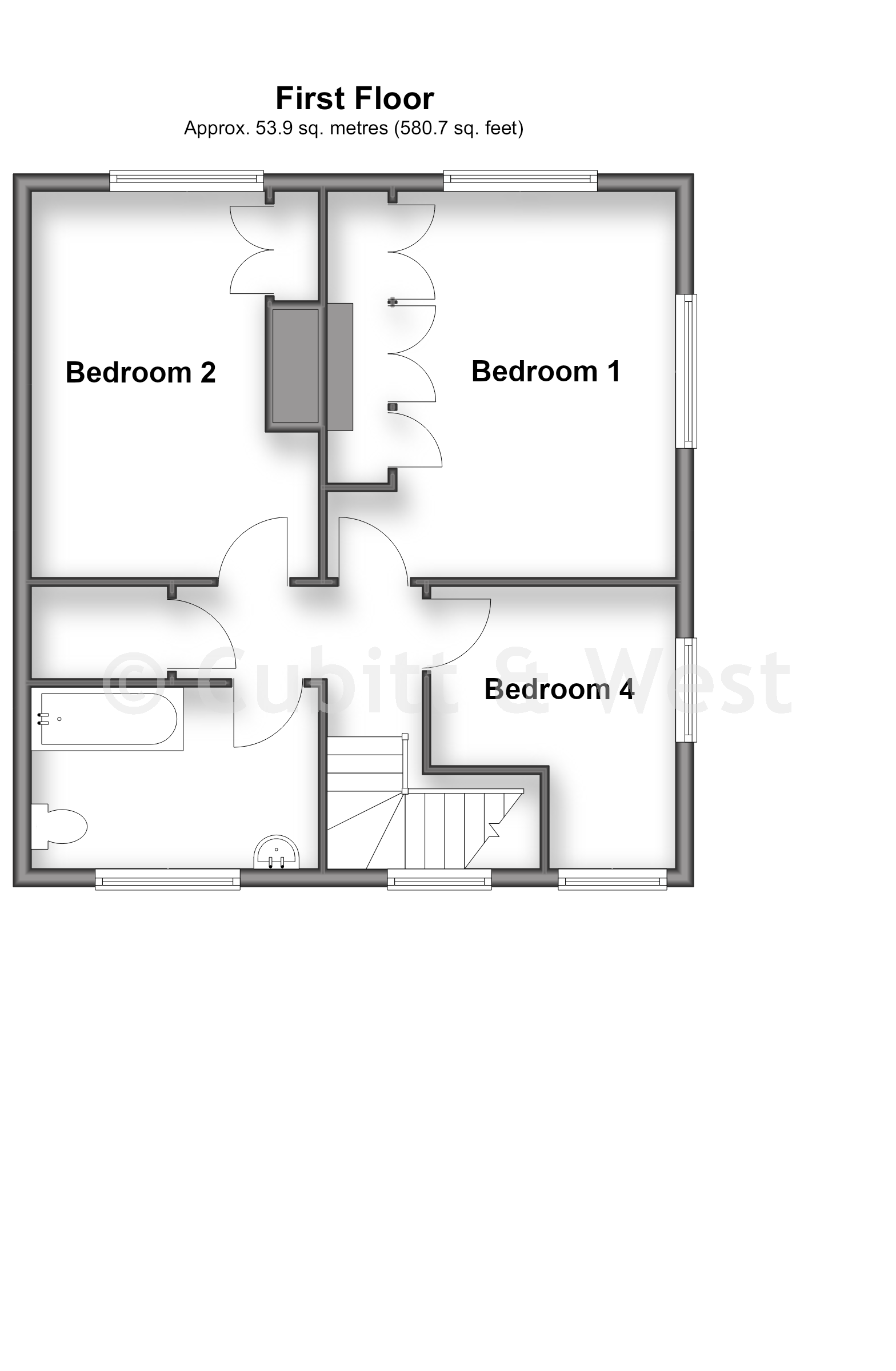 51, Rook Lane, Chaldon floorplan