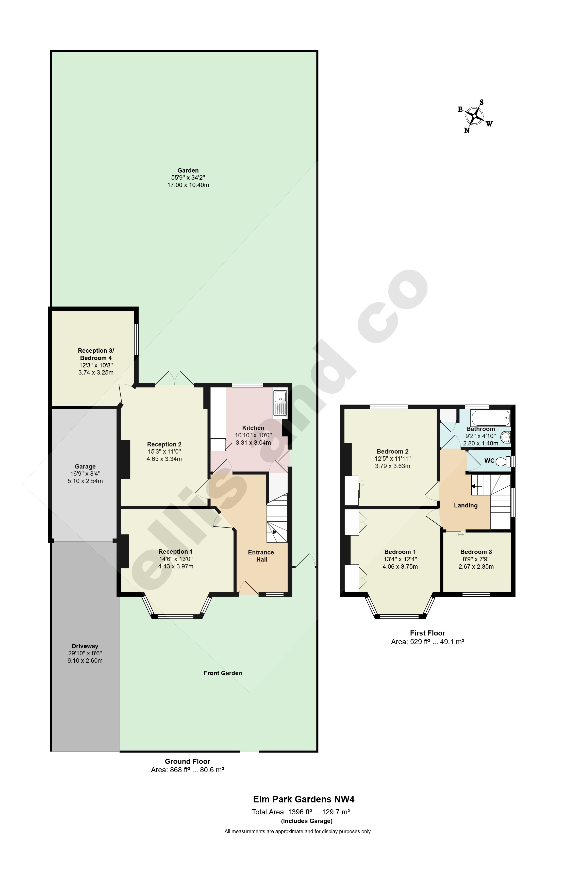 7, Elm Park Gardens, Hendon floorplan