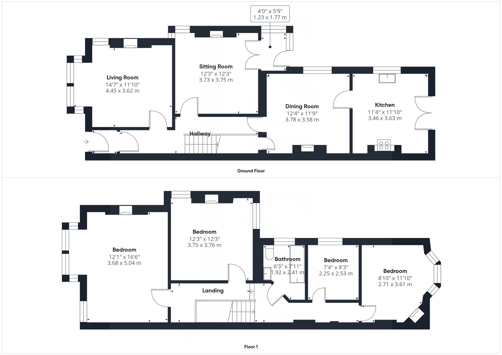 61, Broadwater Road, Worthing floorplan