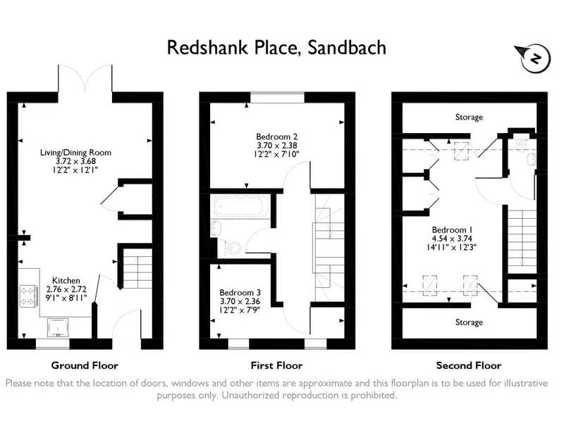 3 Bedrooms Terraced house for sale in Redshank Place, Sandbach CW11