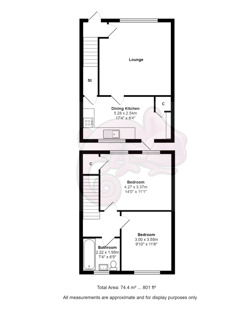 Stuart Road, Carmunnock, Clarkston, Glasgow G76, 2 bedroom terraced