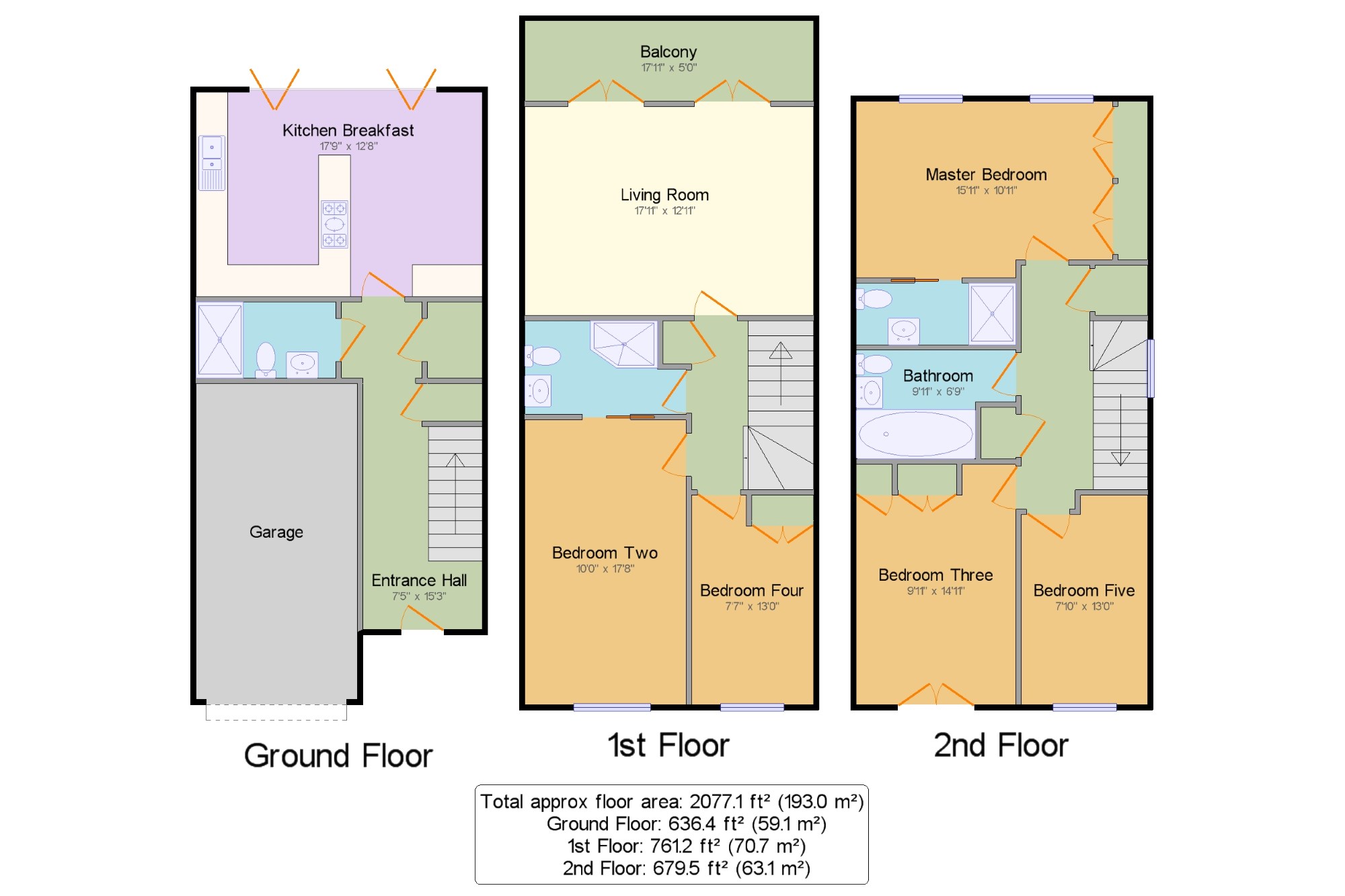 5 Bedrooms End terrace house for sale in Skipper Way, Little Paxton, St. Neots, Cambridgeshire PE19