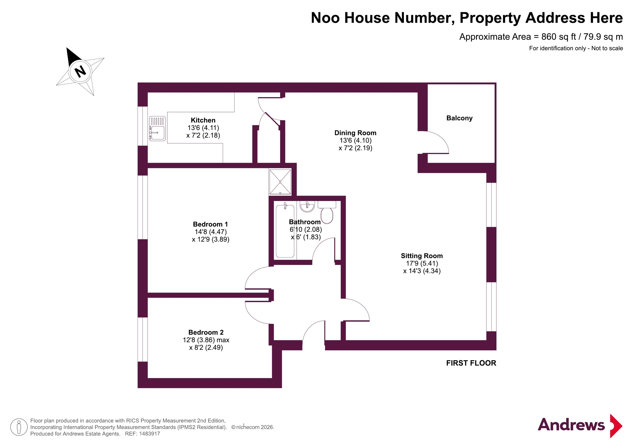 8 Merchants Court,, Rownham Mead, Somerset floorplan