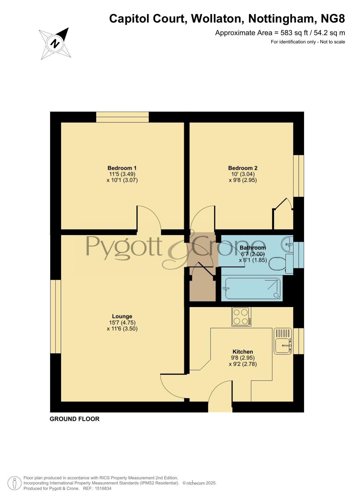 38, Capitol Court, Wollaton floorplan