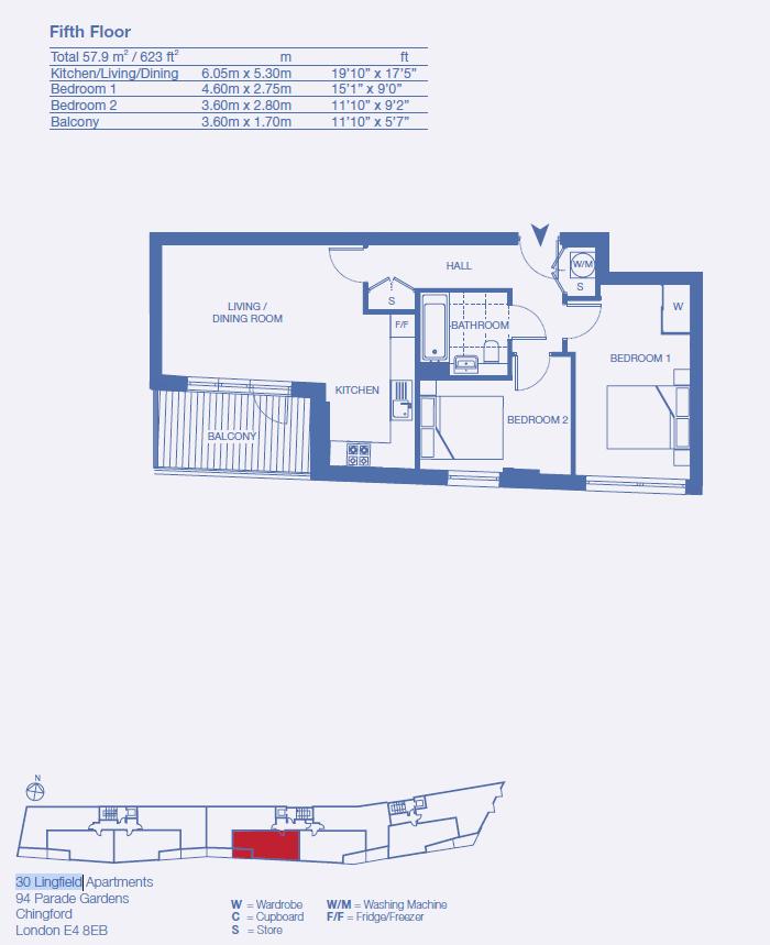Parade Gardens, London floorplan