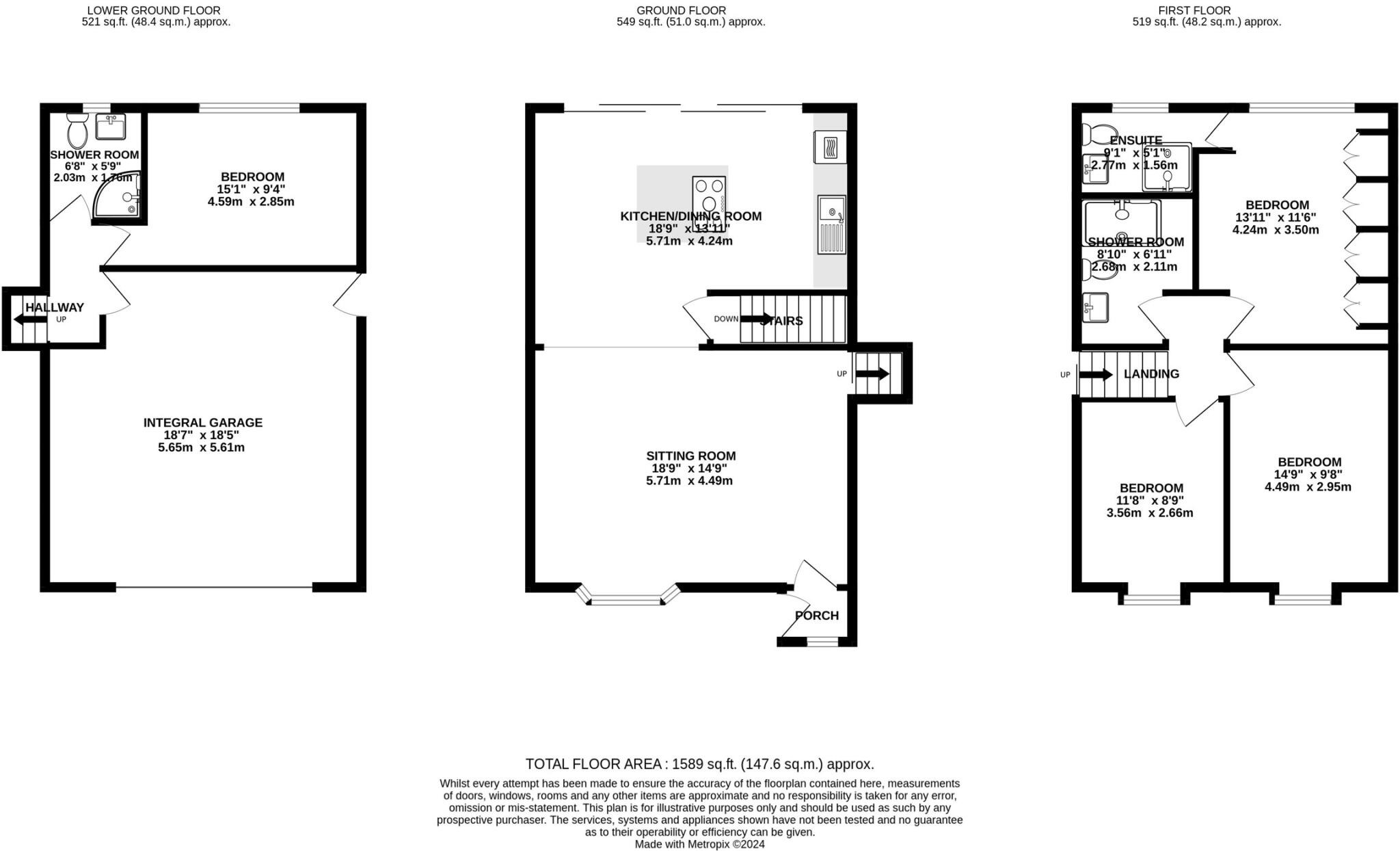 48 Bodrigan Road, Looe, Cornwall floorplan