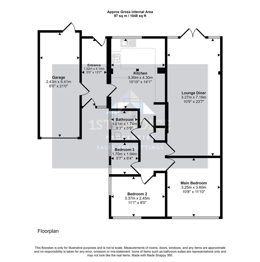 27, Baccara Grove, Bletchley floorplan