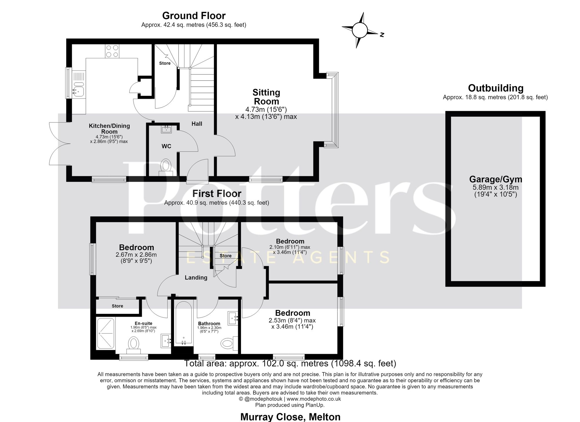 6 Murray Close, Woodbridge floorplan