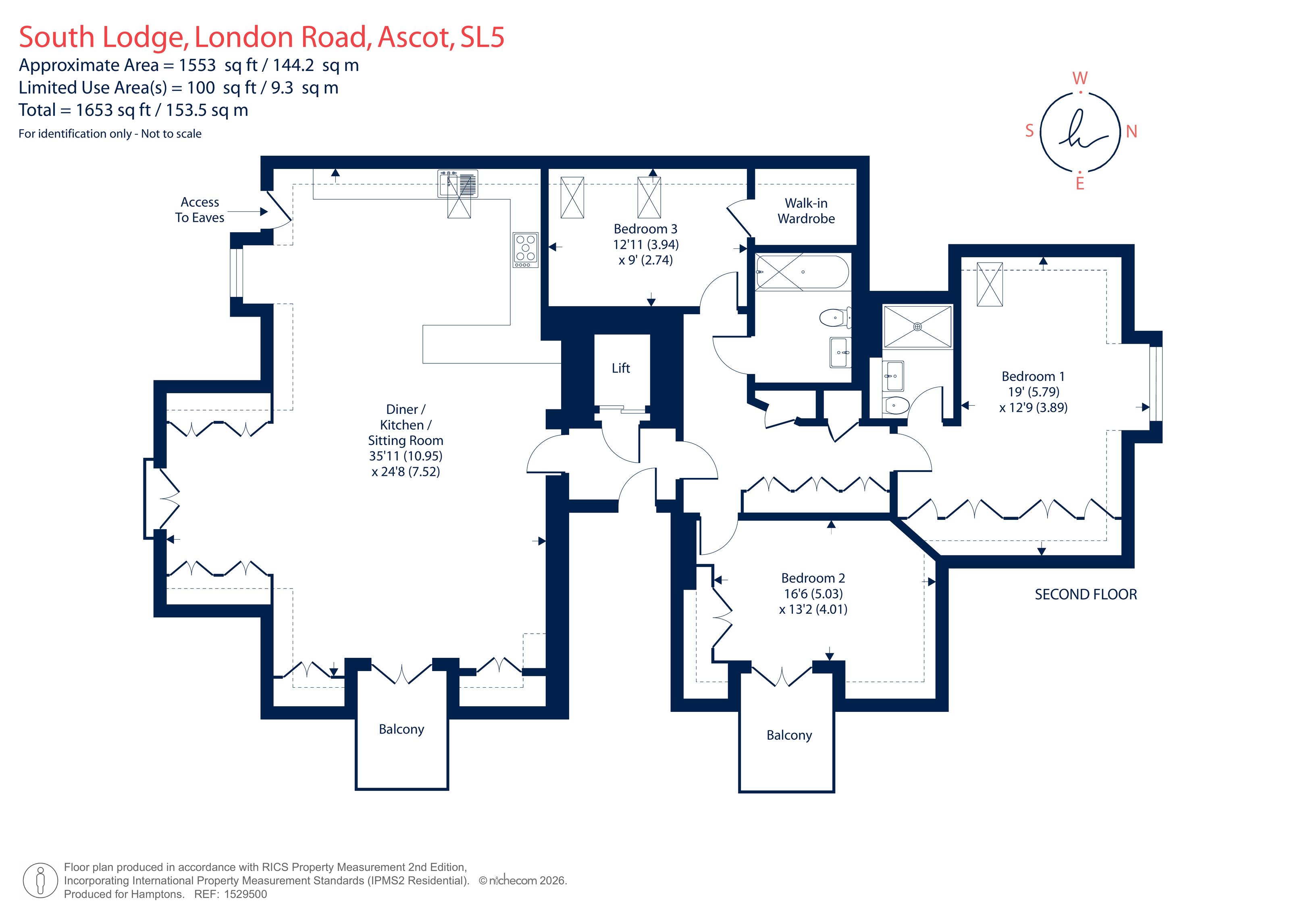 London Road, Sunningdale floorplan