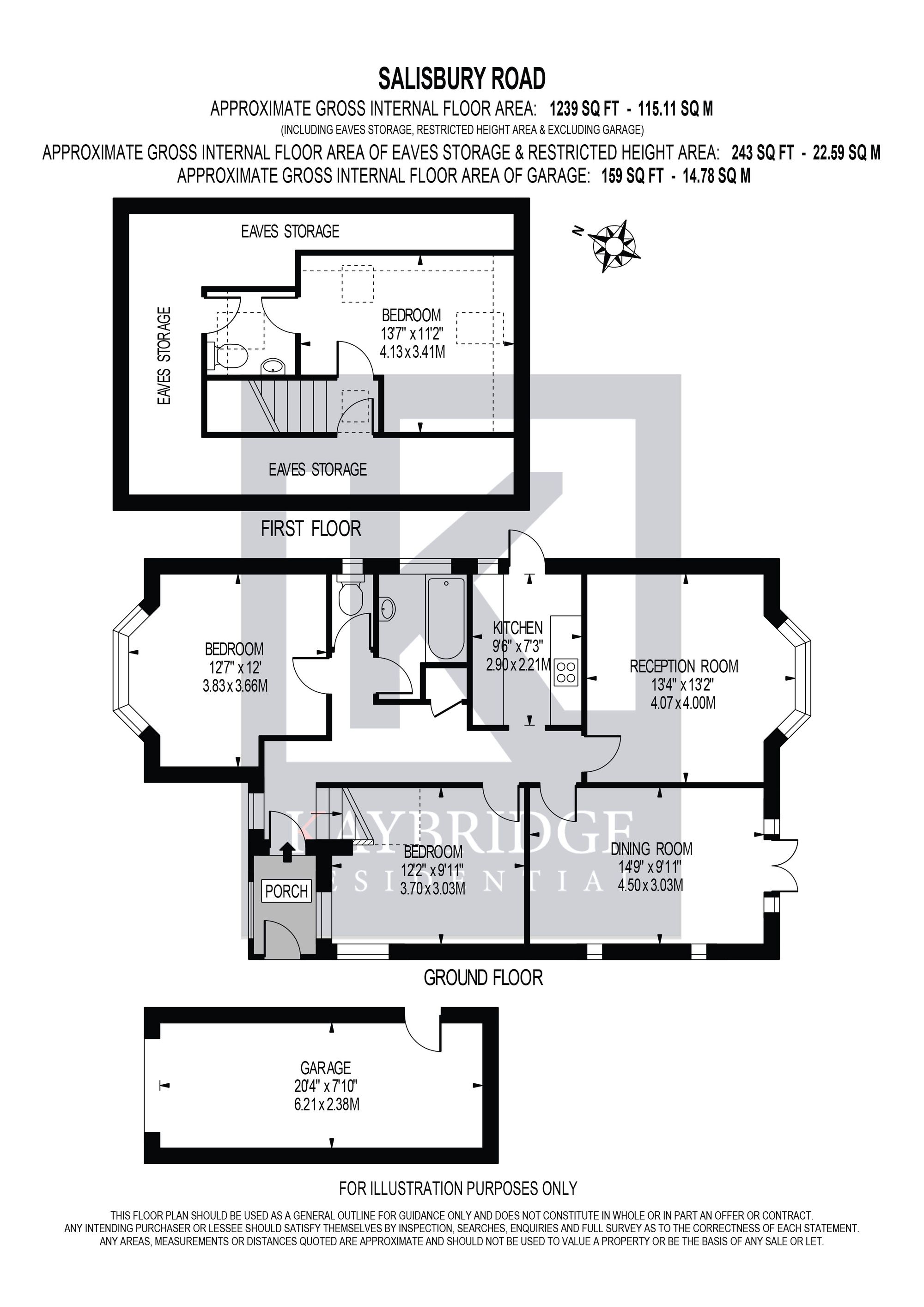 8 Salisbury Road, Worcester Park floorplan