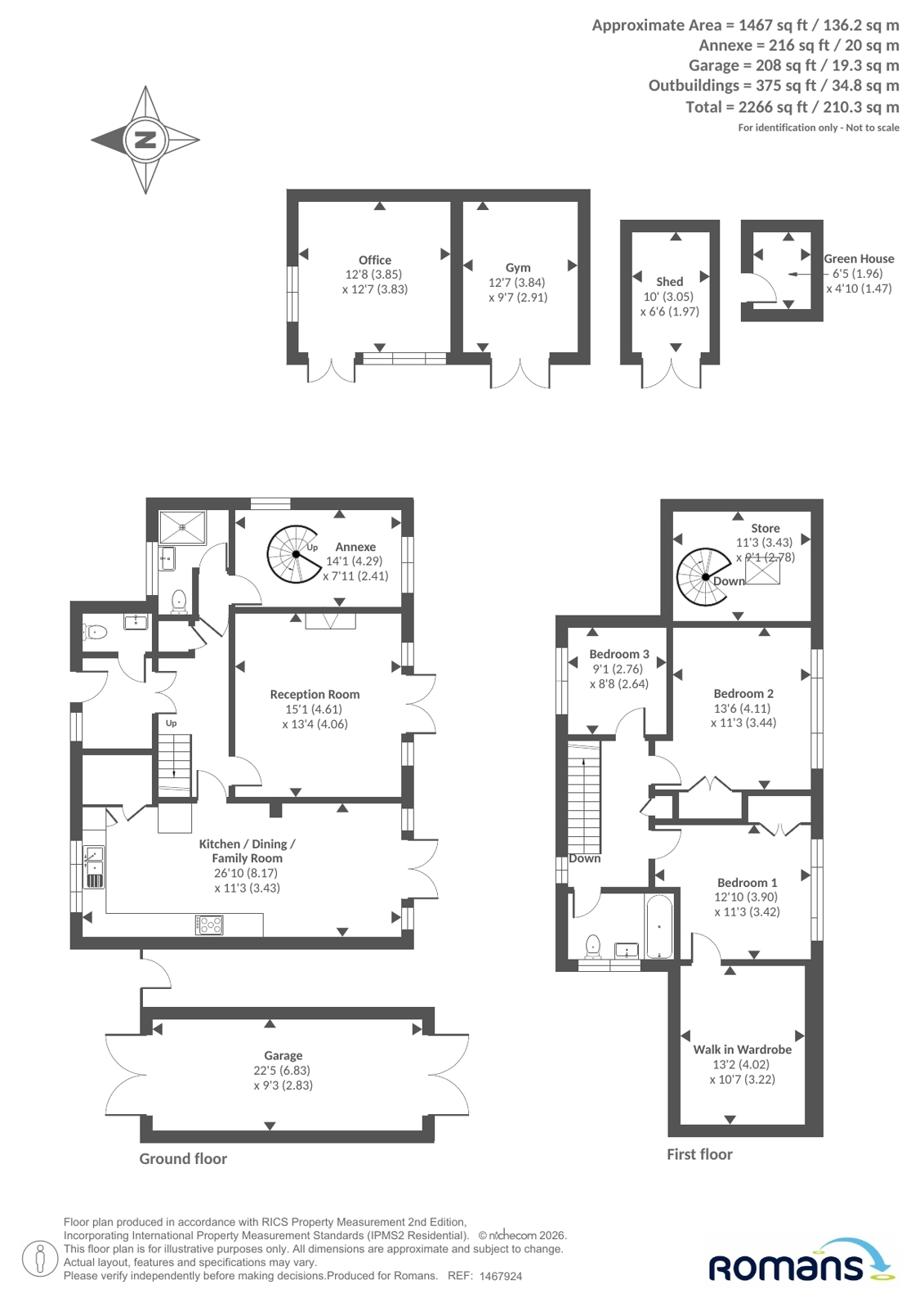 10, Woodford Close, Reading floorplan