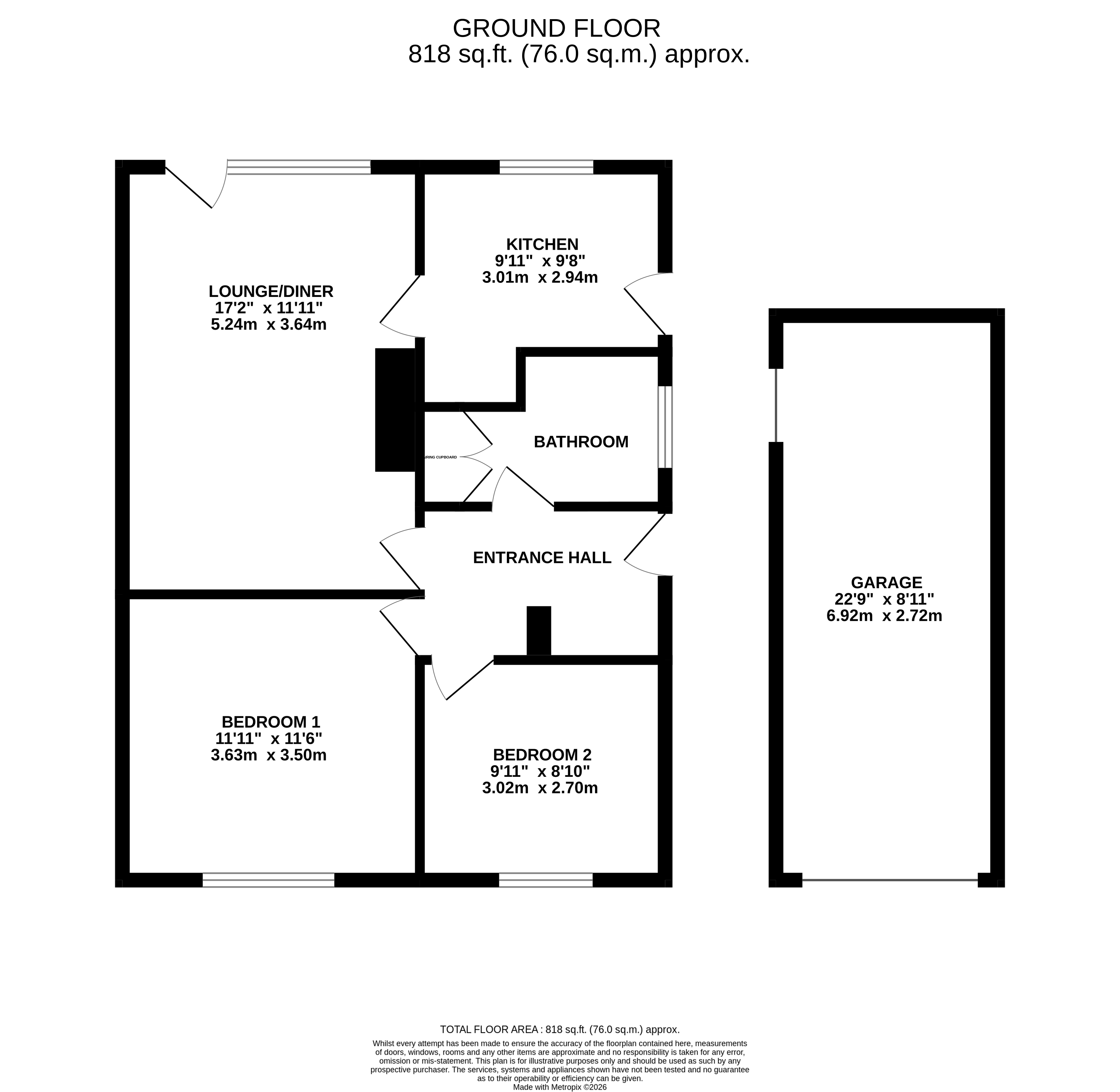 5, Forest Close, Derbyshire floorplan