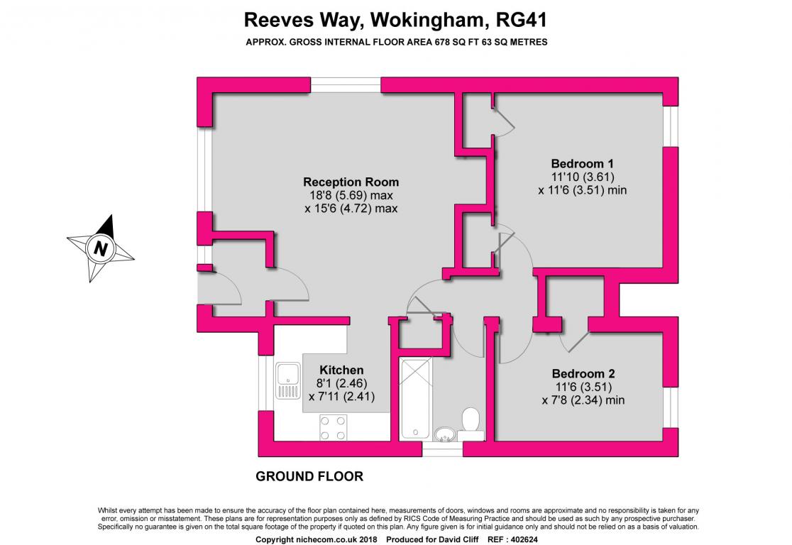 2 Bedrooms Maisonette for sale in Reeves Way, Wokingham RG41