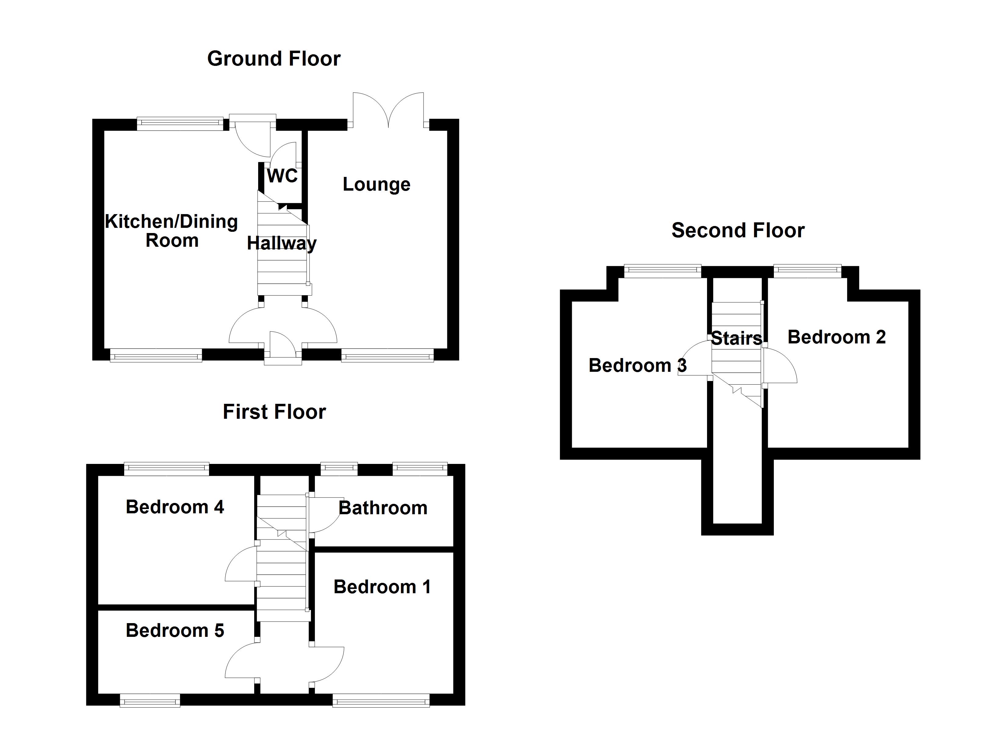 5 bed semidetached house for sale in Van Diemans Road, Wombourne