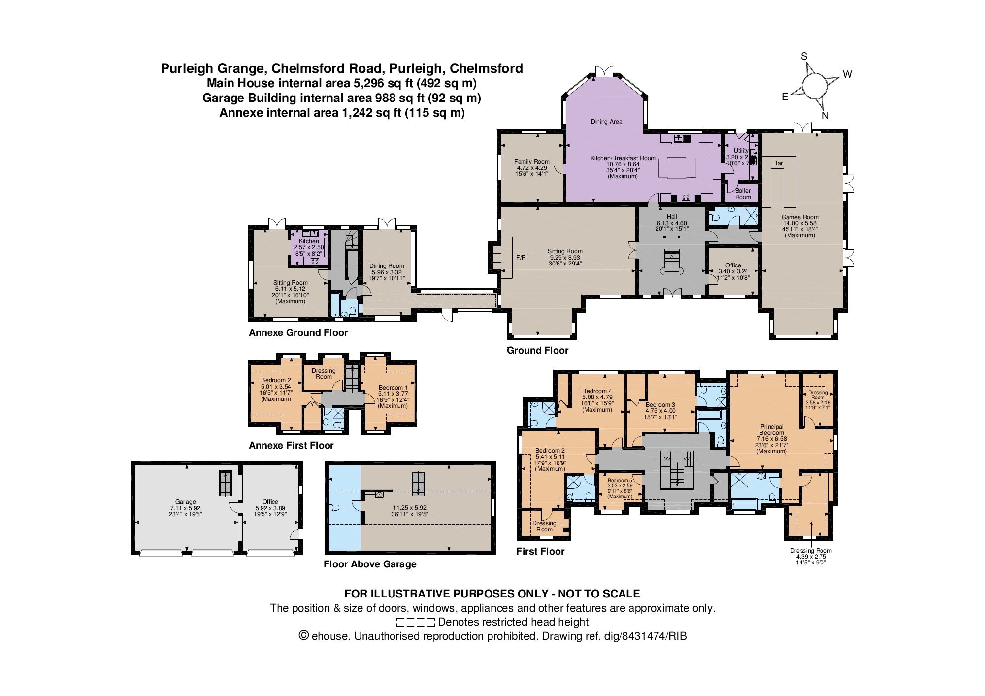 5 bed detached house for sale in Chelmsford Road, Purleigh, Chelmsford