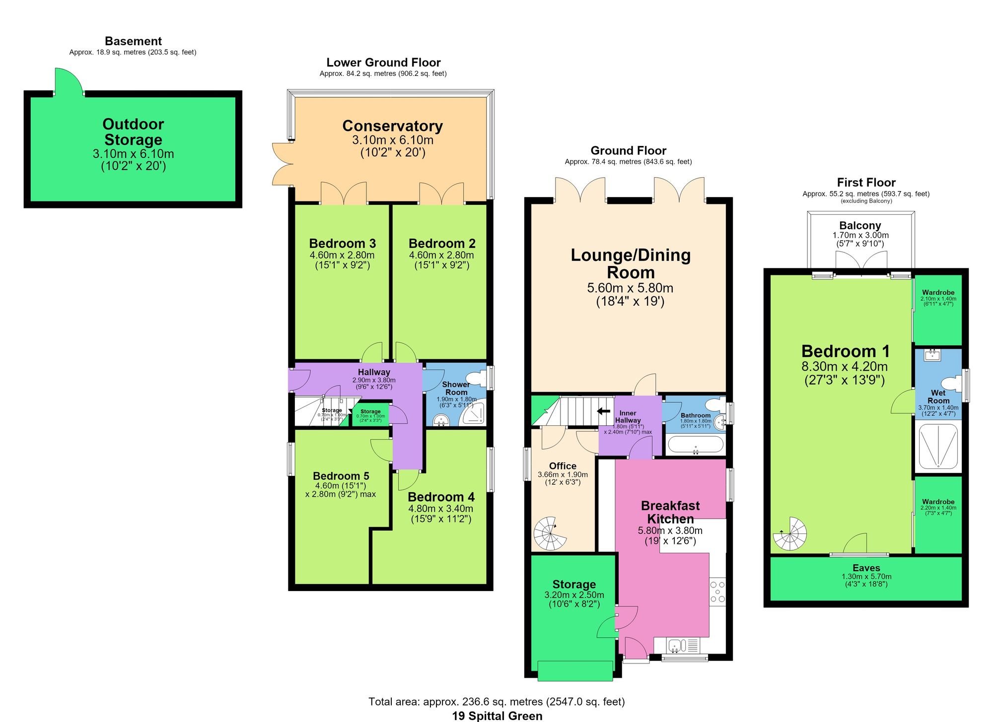 19 Spittal Green, Chesterfield floorplan