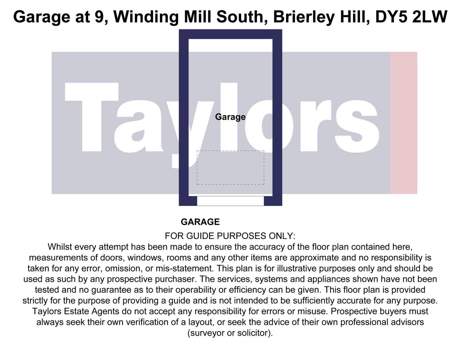 Garage at 9, Winding Mill South, Brierley Hill floorplan