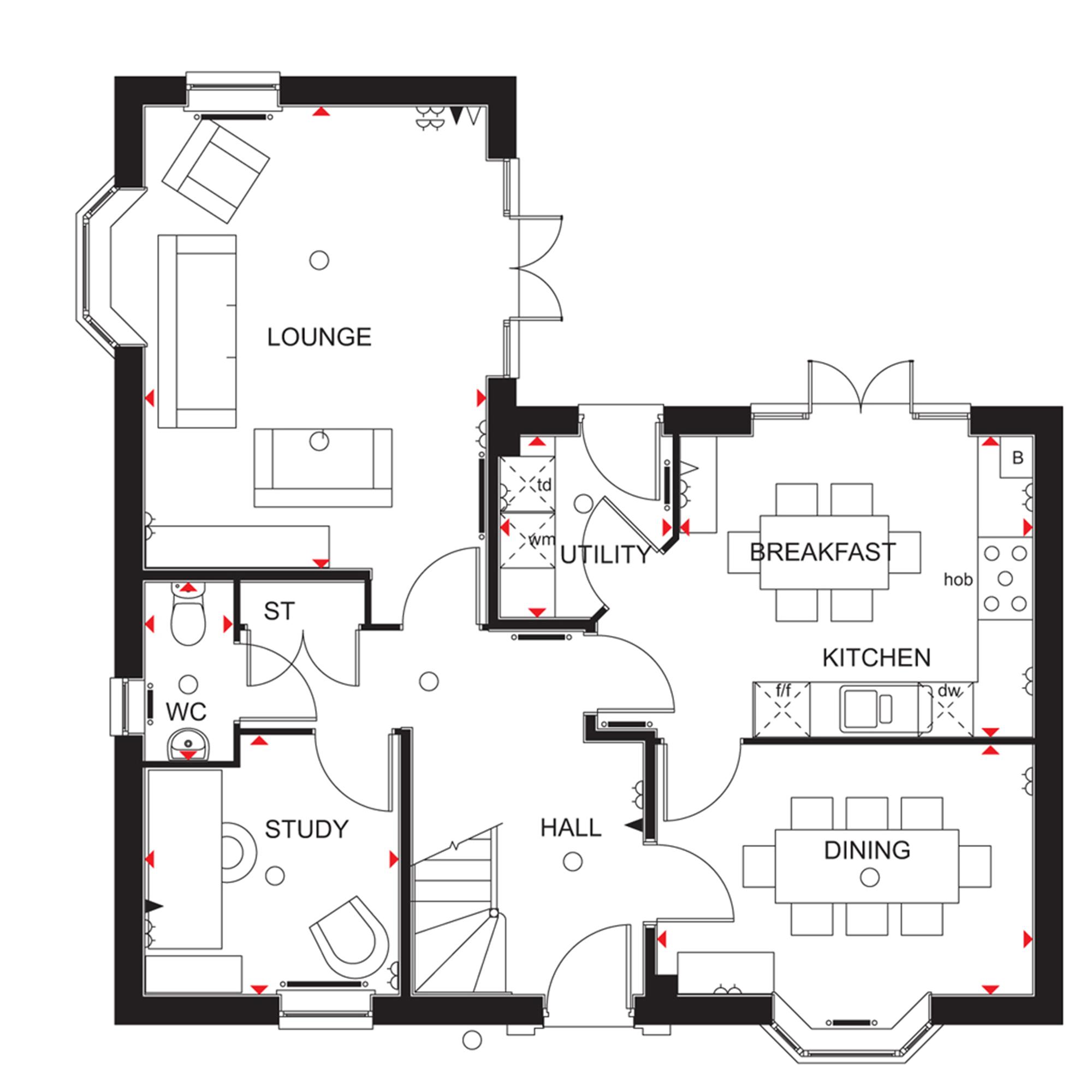 4 Bedrooms Detached house for sale in 