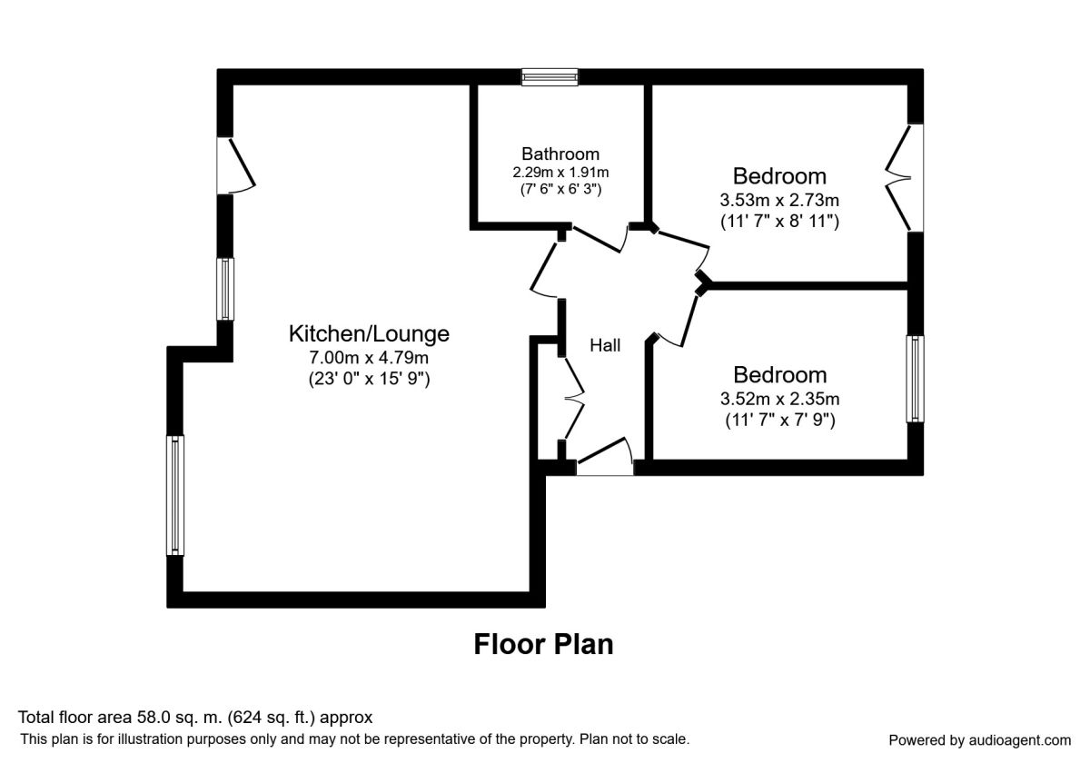 2 Bedrooms Flat to rent in Beech Close, Claughton-On-Brock, Preston PR3