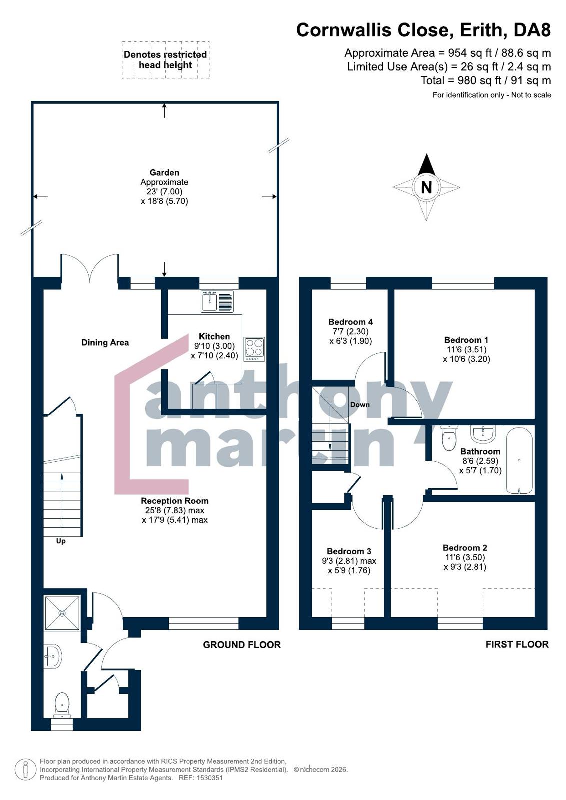 Cornwallis Close, Erith floorplan