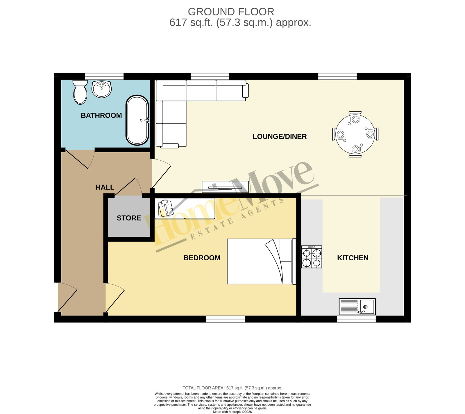 Flat 9, 30a, Beauvais Avenue, Bedford floorplan