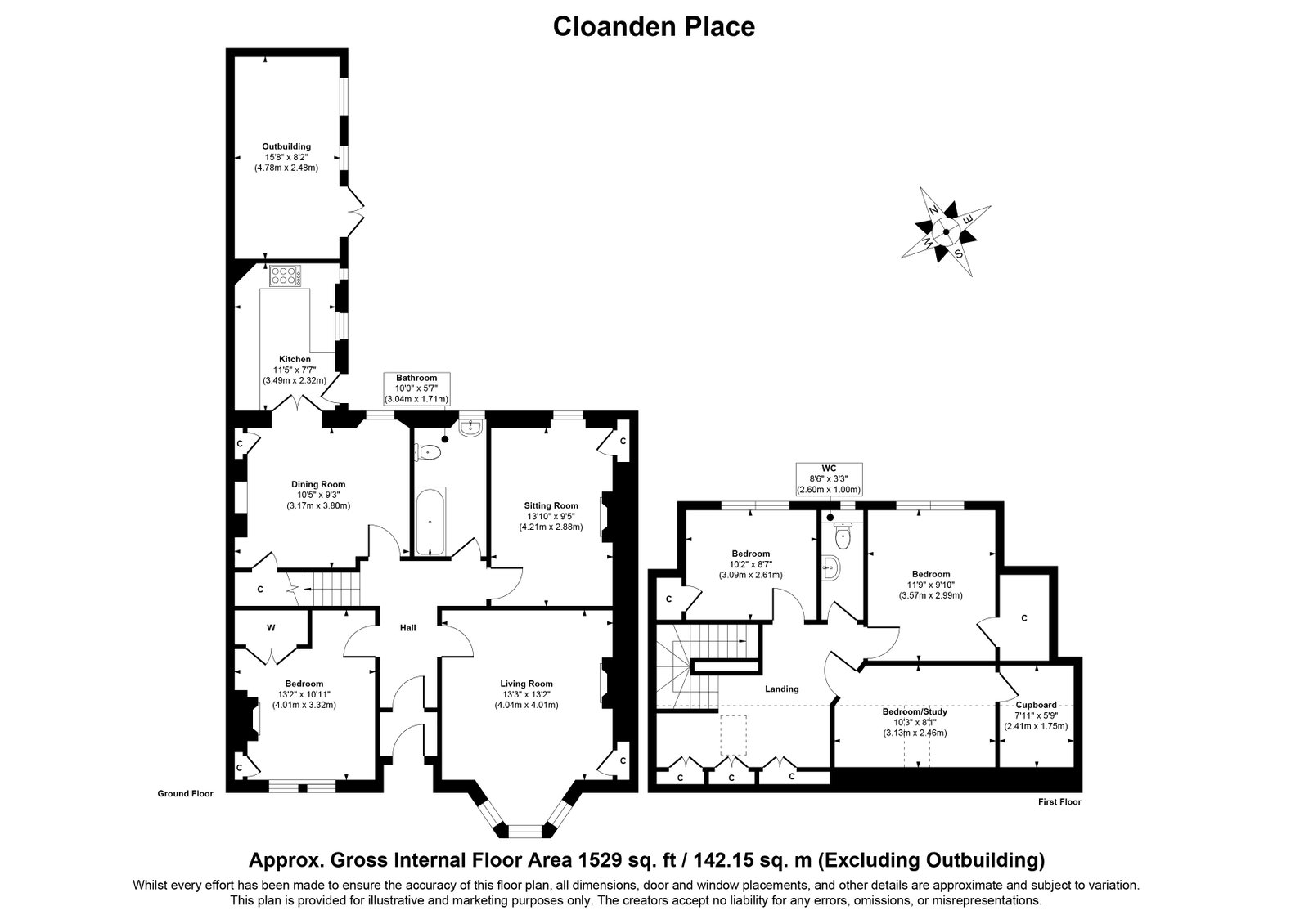 54, Cloanden Place, Kirkcaldy floorplan