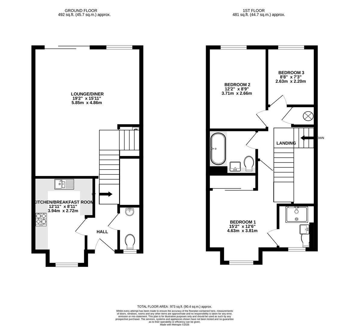 40, Evergreen Drive, West Drayton floorplan