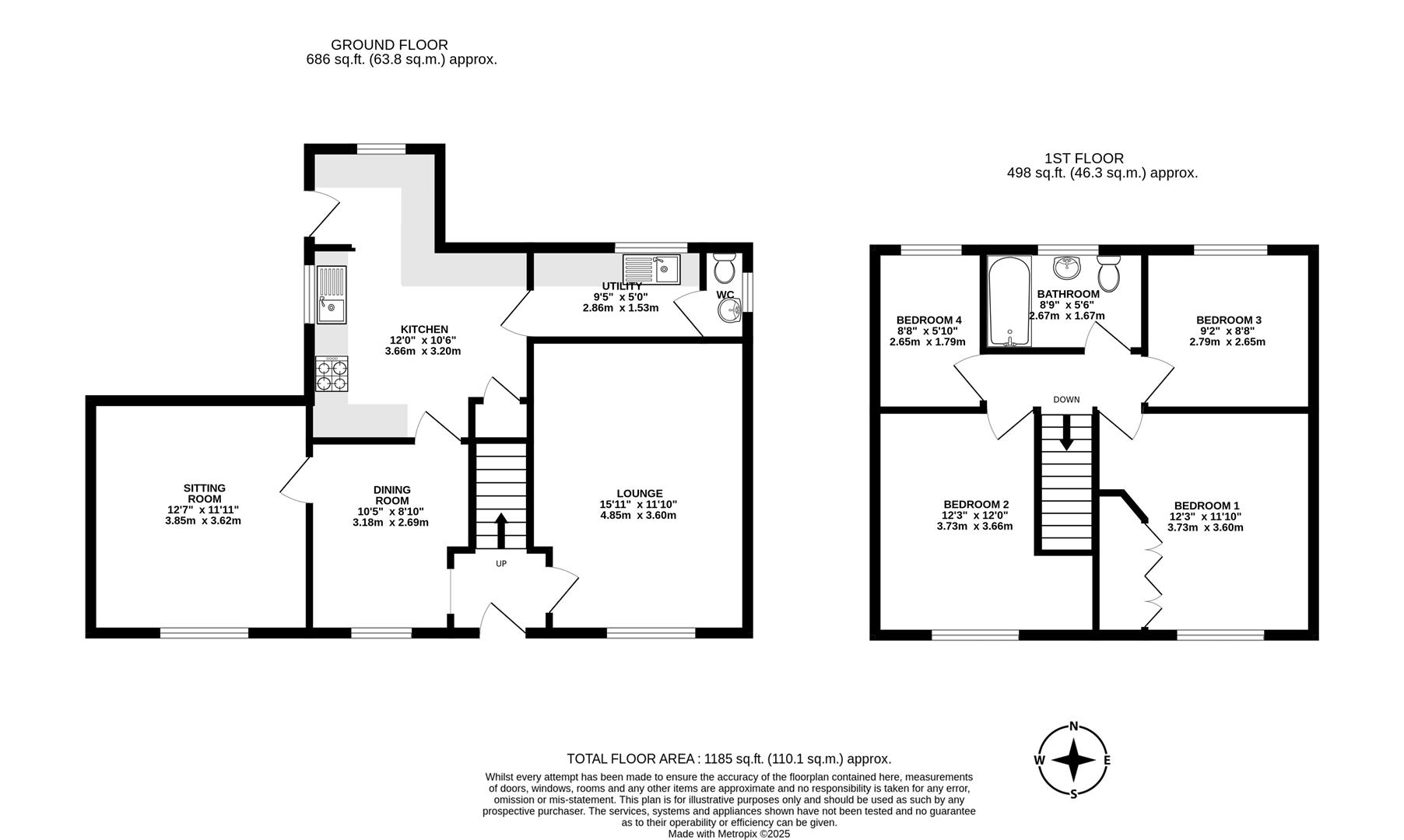 3, Seabrook Drive, Scunthorpe floorplan