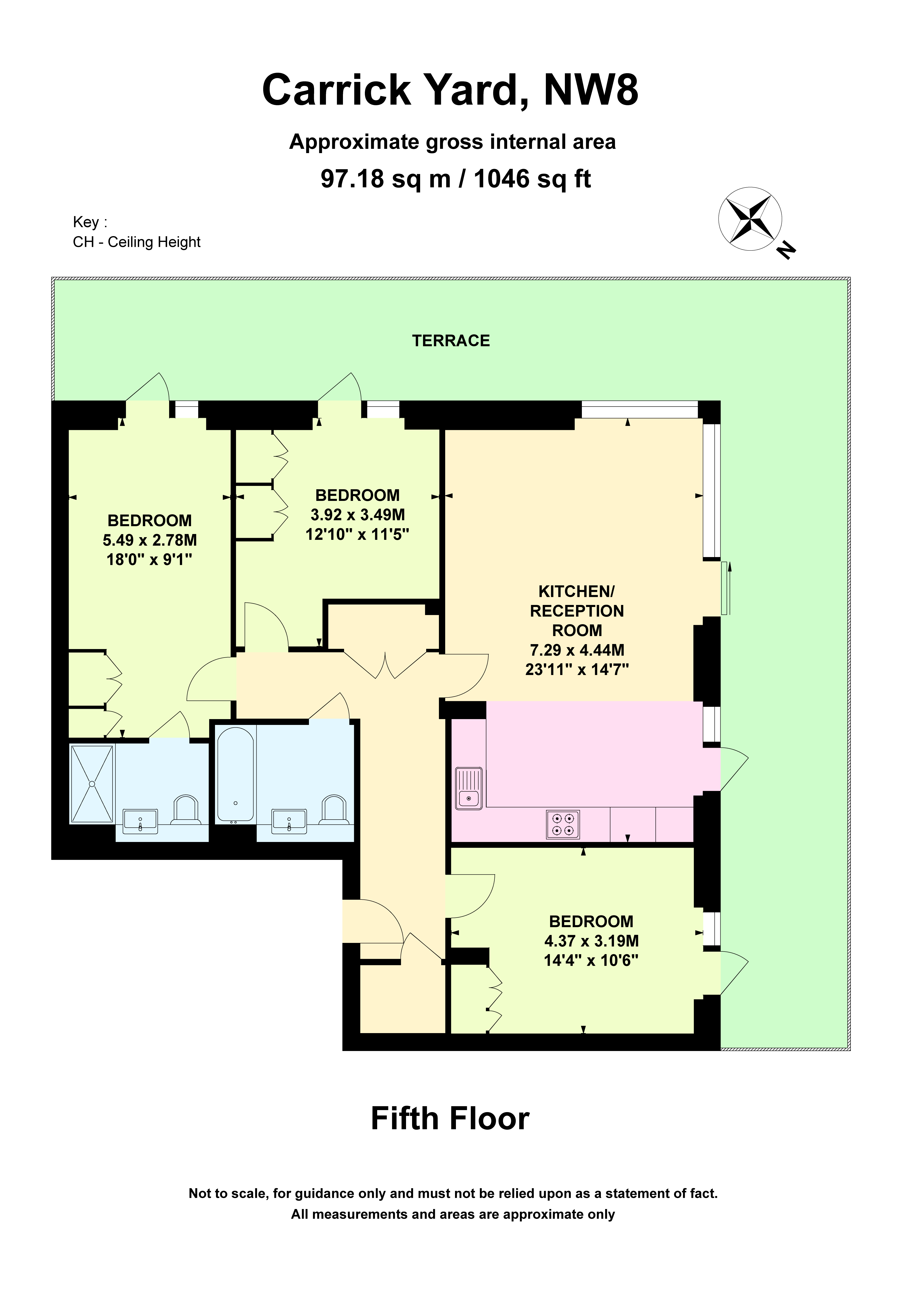 Flat 48, Carrick Yard 3, Fisherton Street, London floorplan