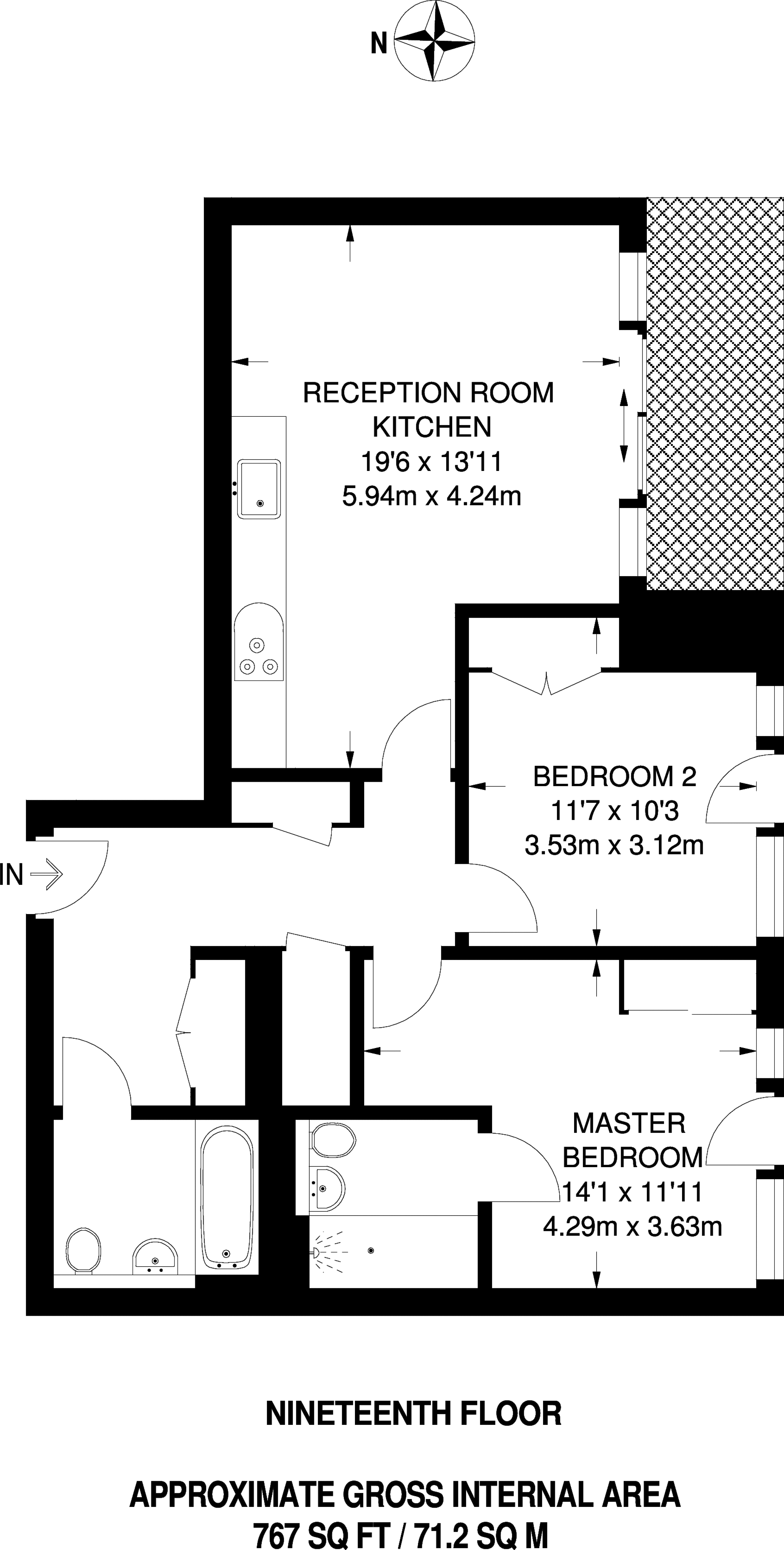 2 Bedrooms Flat to rent in Moorhen Drive, Hendon NW9