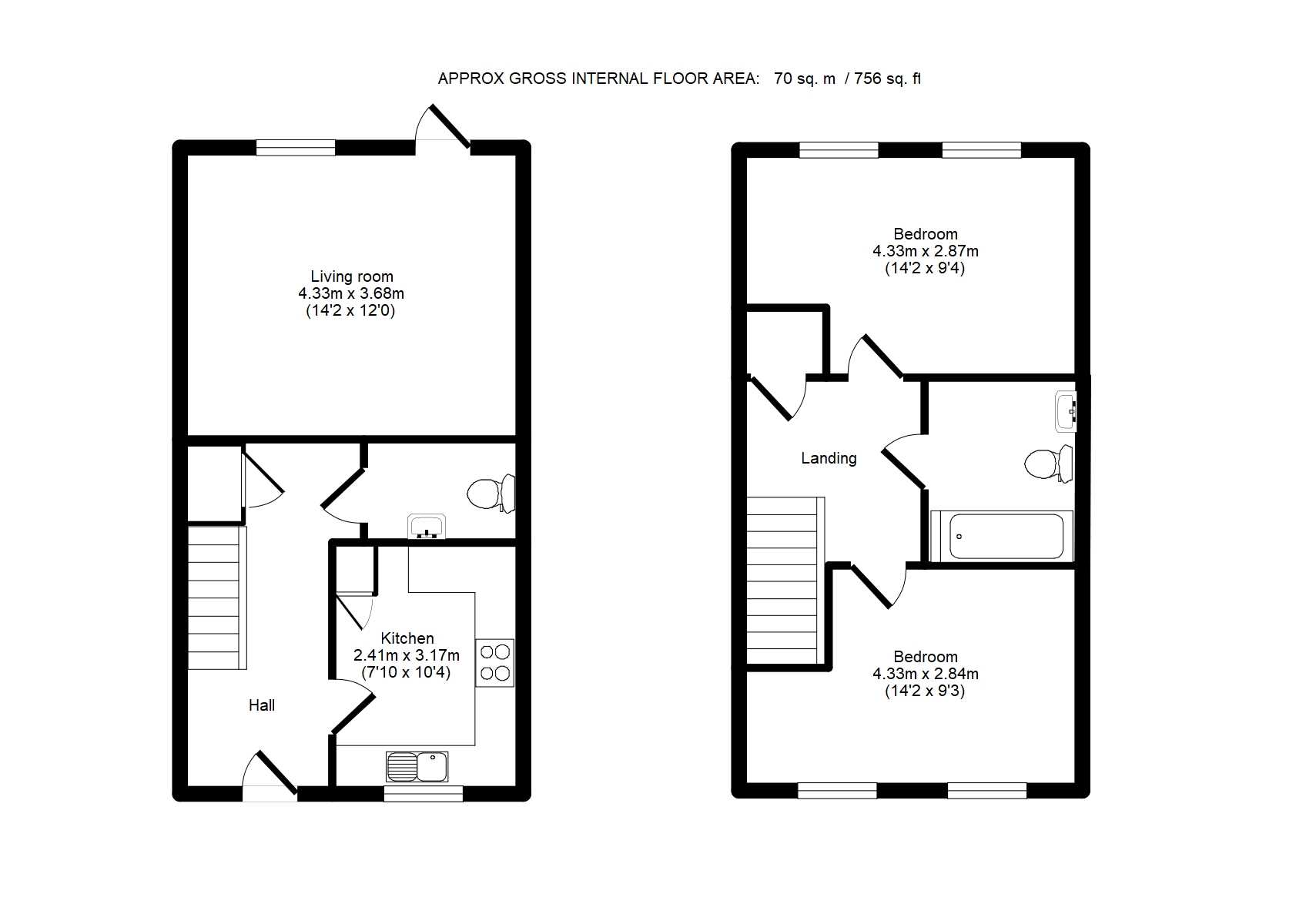 1C, London Road, Wellingborough floorplan