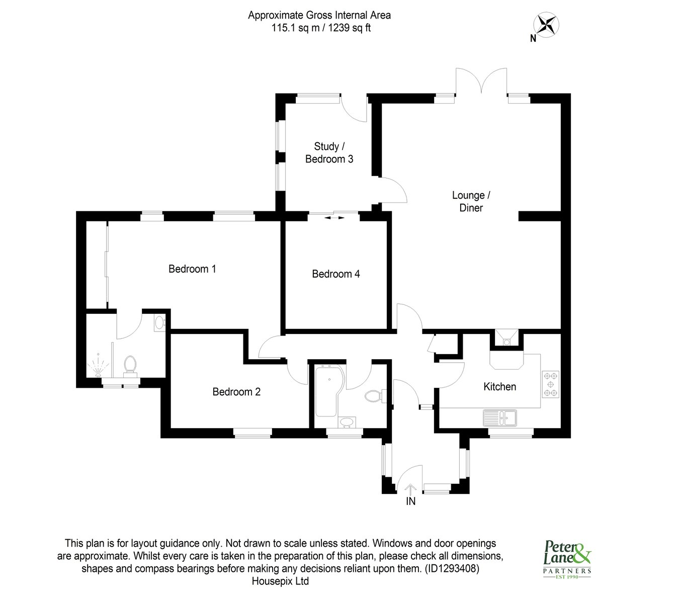 10, Rusts Lane, Huntingdon floorplan