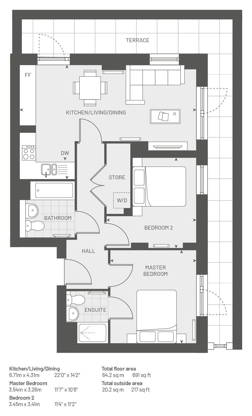 Albert Road>, Barnet floorplan