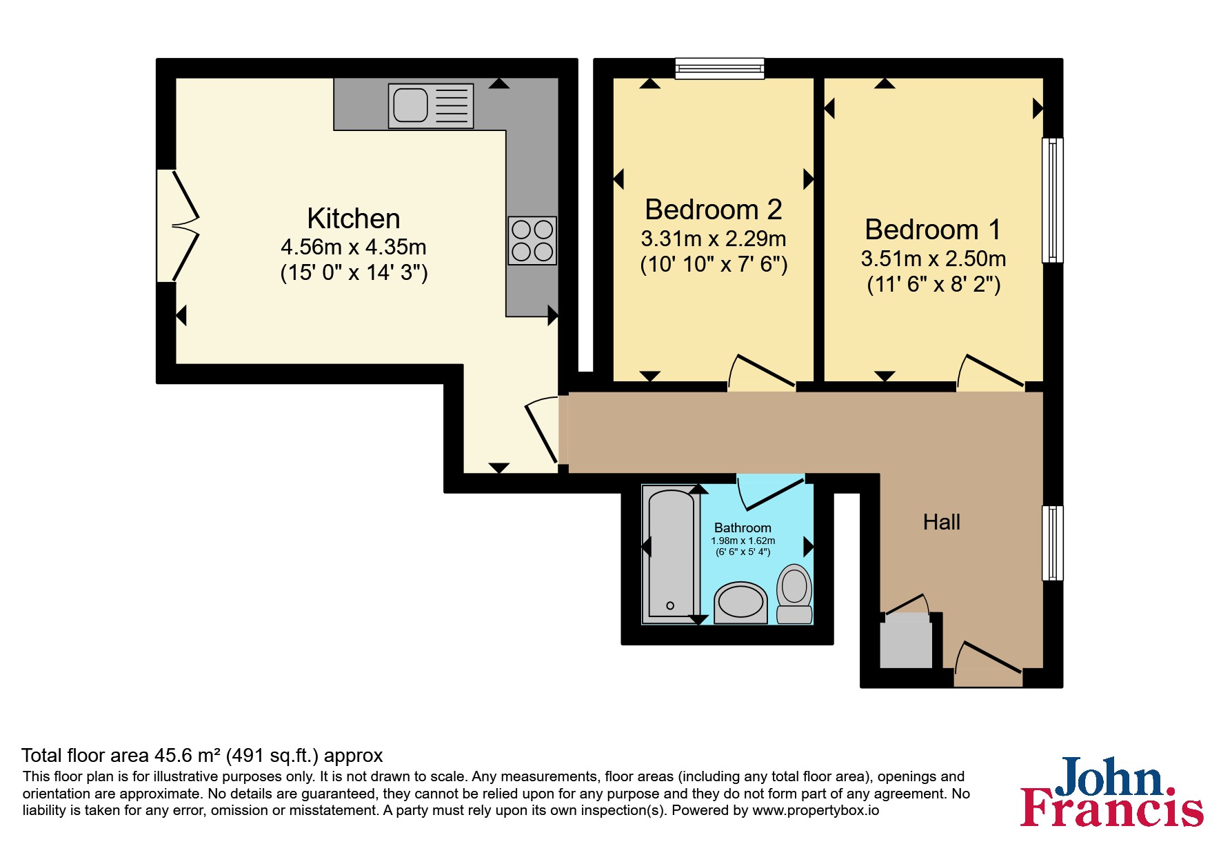 Flat 1,, The Waterfront, Pendine floorplan