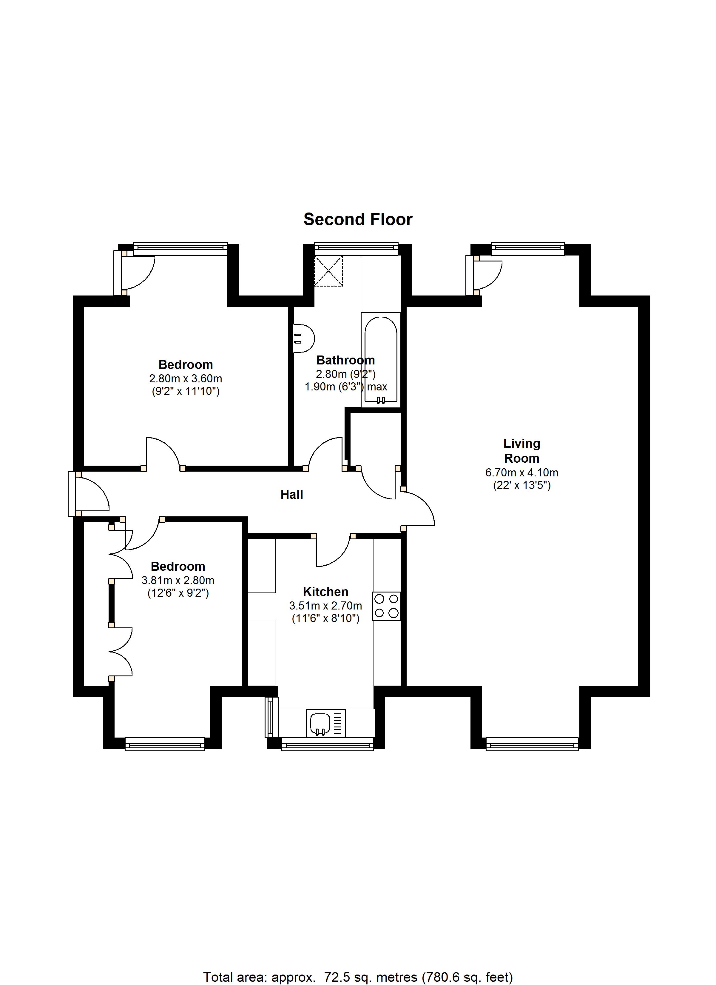 2 Bedrooms Flat to rent in Snells Wood Court, Little Chalfont, Amersham HP7