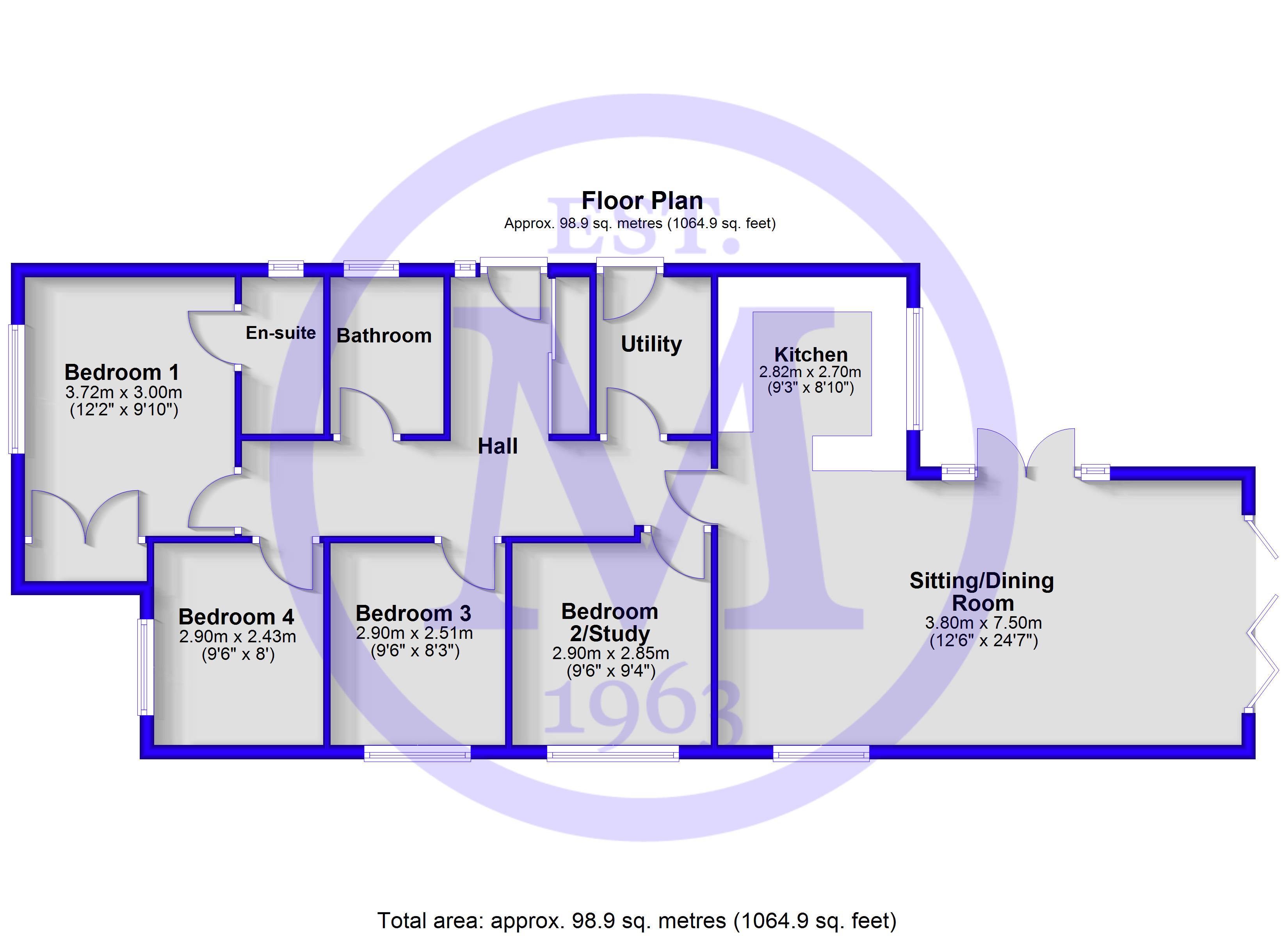 47, Lavender Road, Lymington floorplan