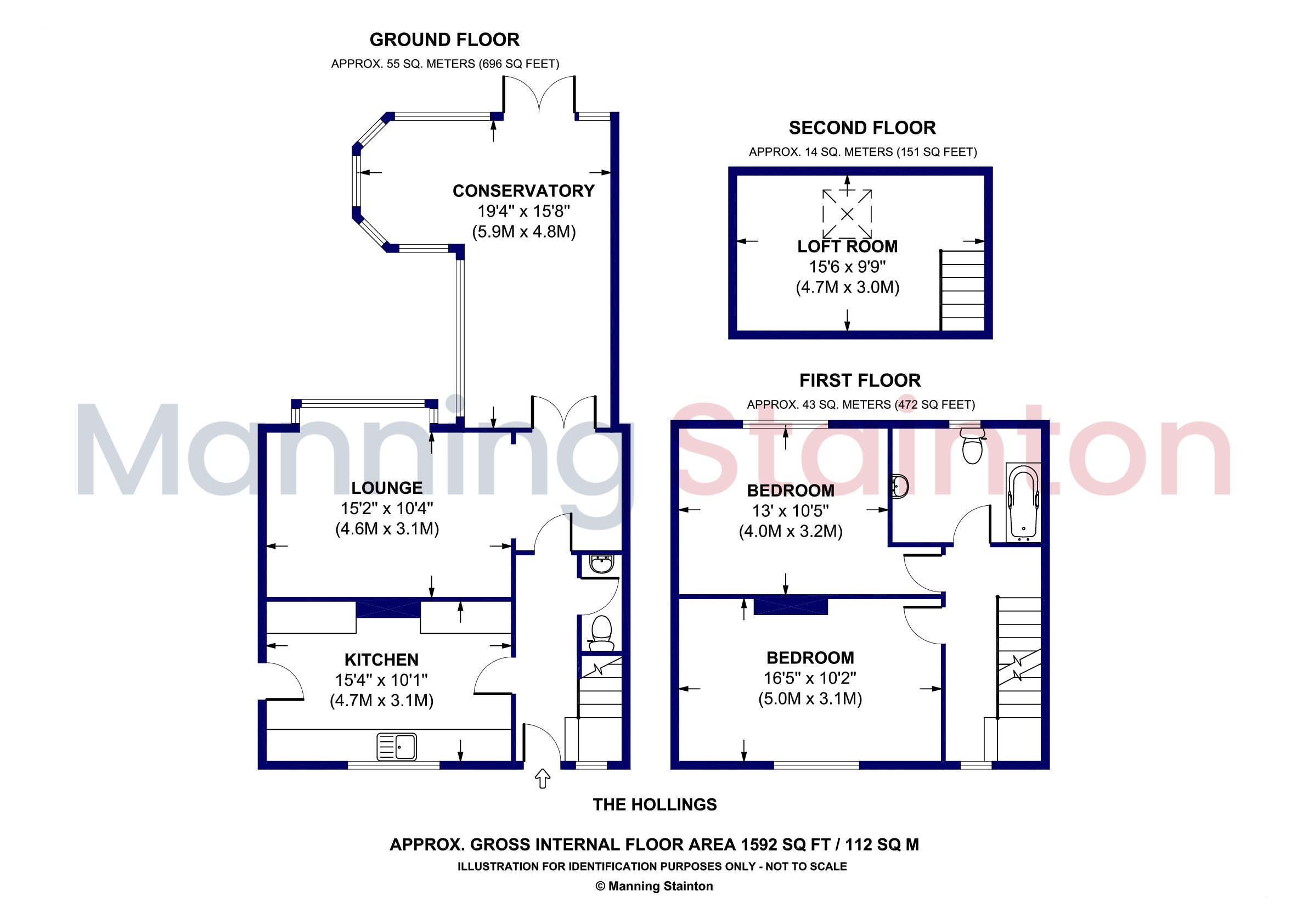 13, The Hollings, Leeds floorplan