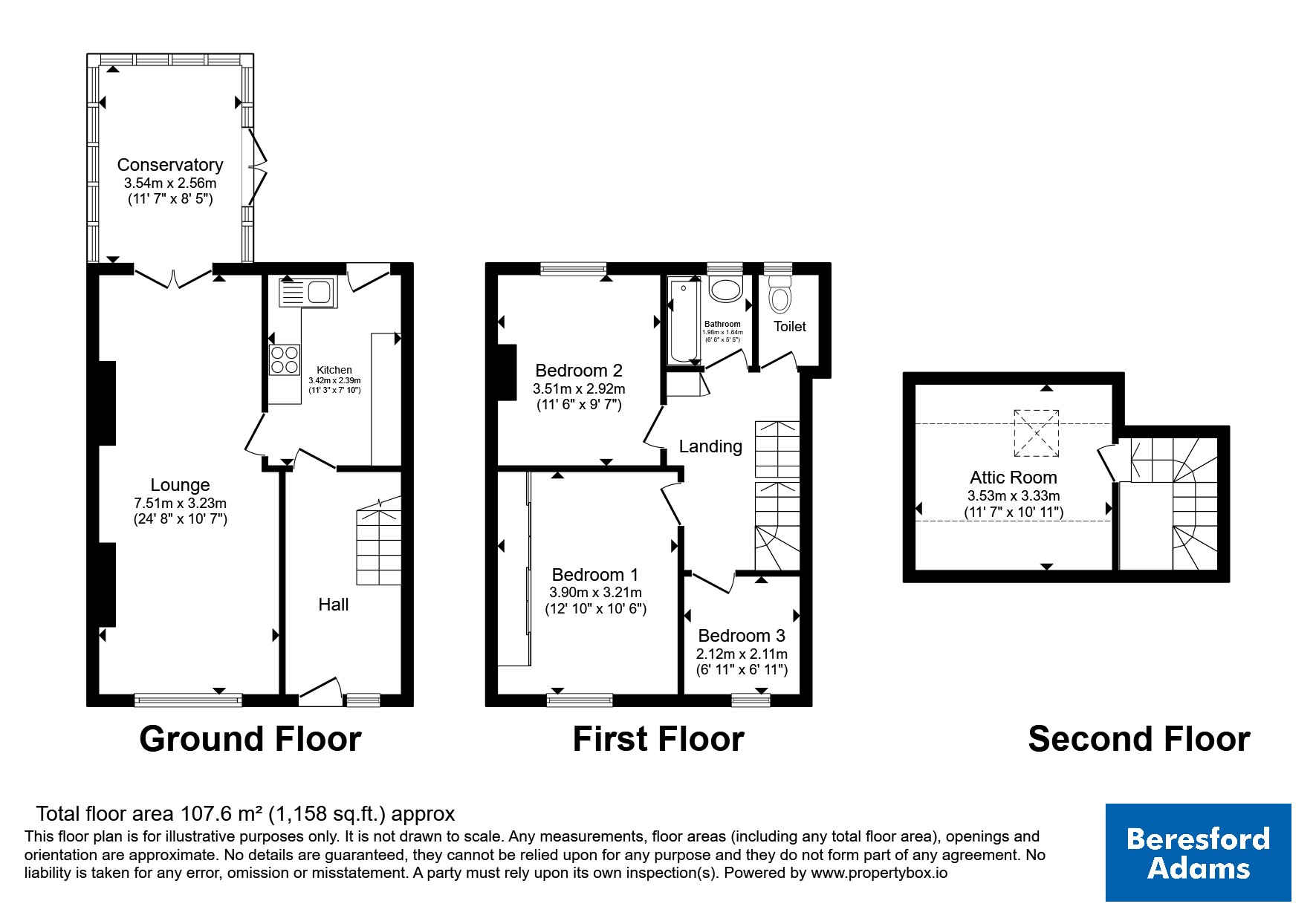 18, Ffordd Morfa, Conwy floorplan