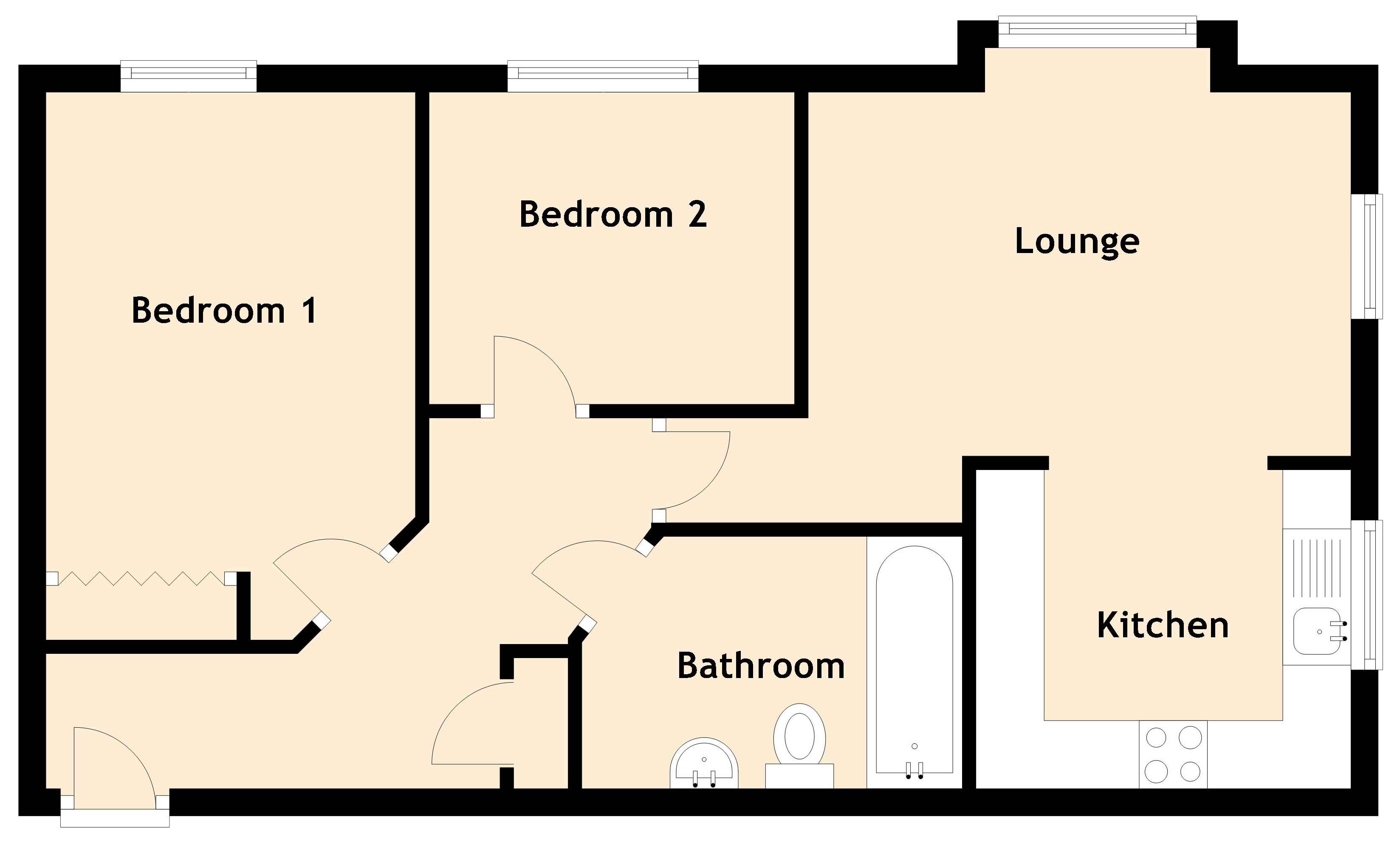 2 Bedrooms Flat for sale in Milligan Drive, The Wisp, Edinburgh EH16