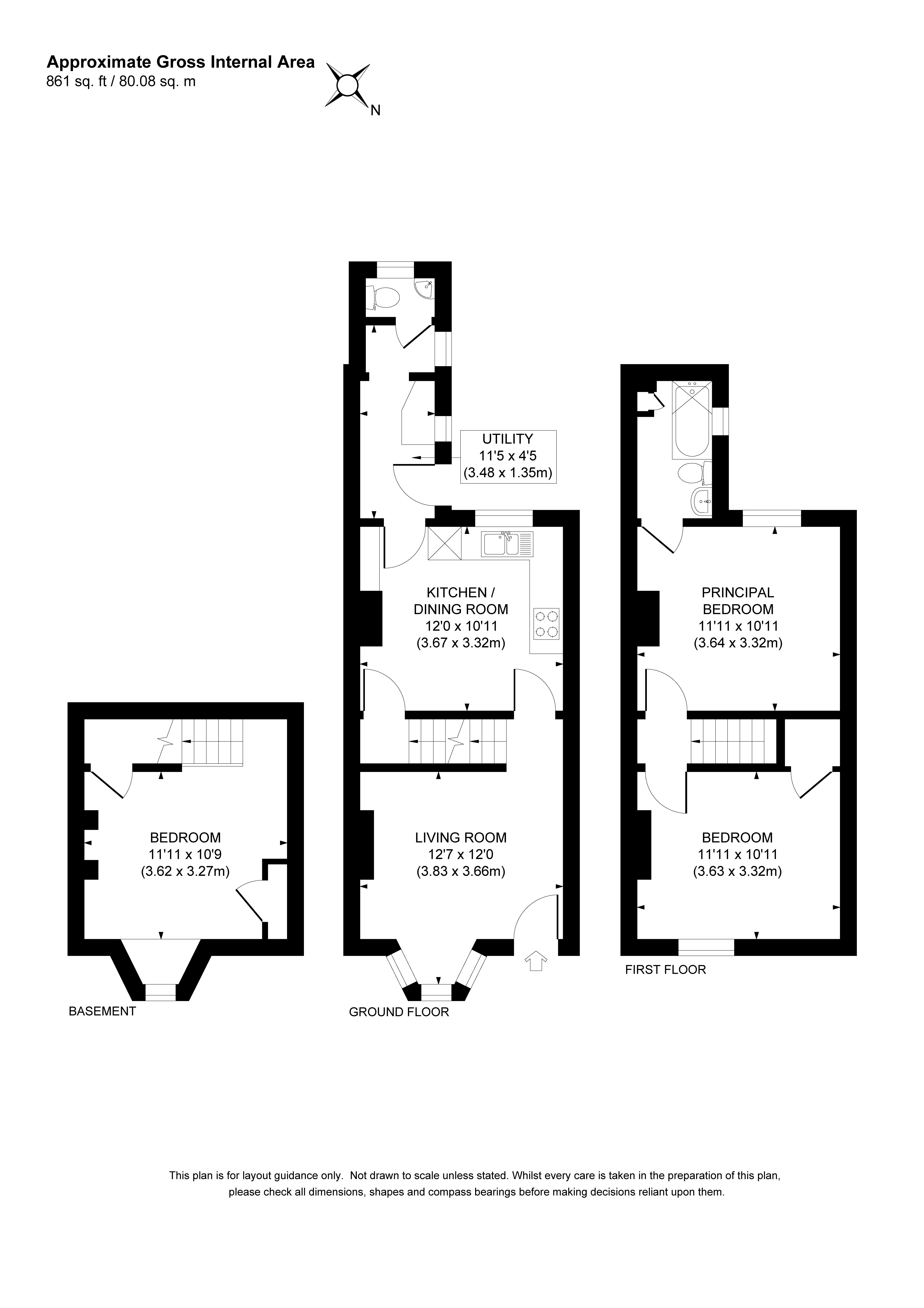 18, Down Road, Guildford floorplan