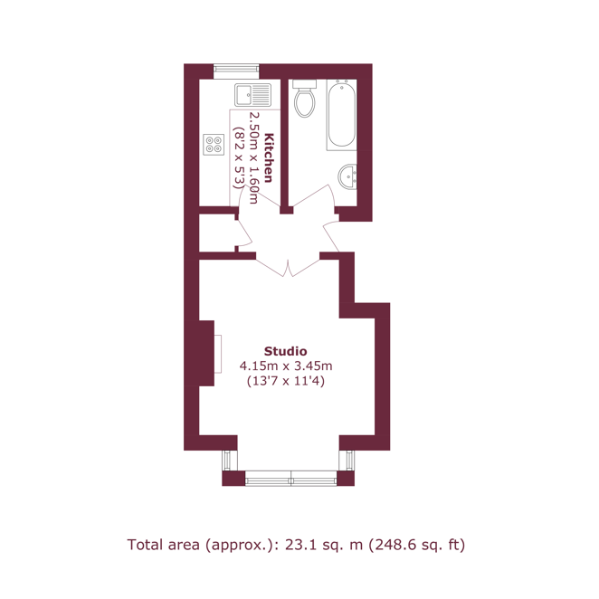 Flat B, 26, Chelmer Road, London floorplan