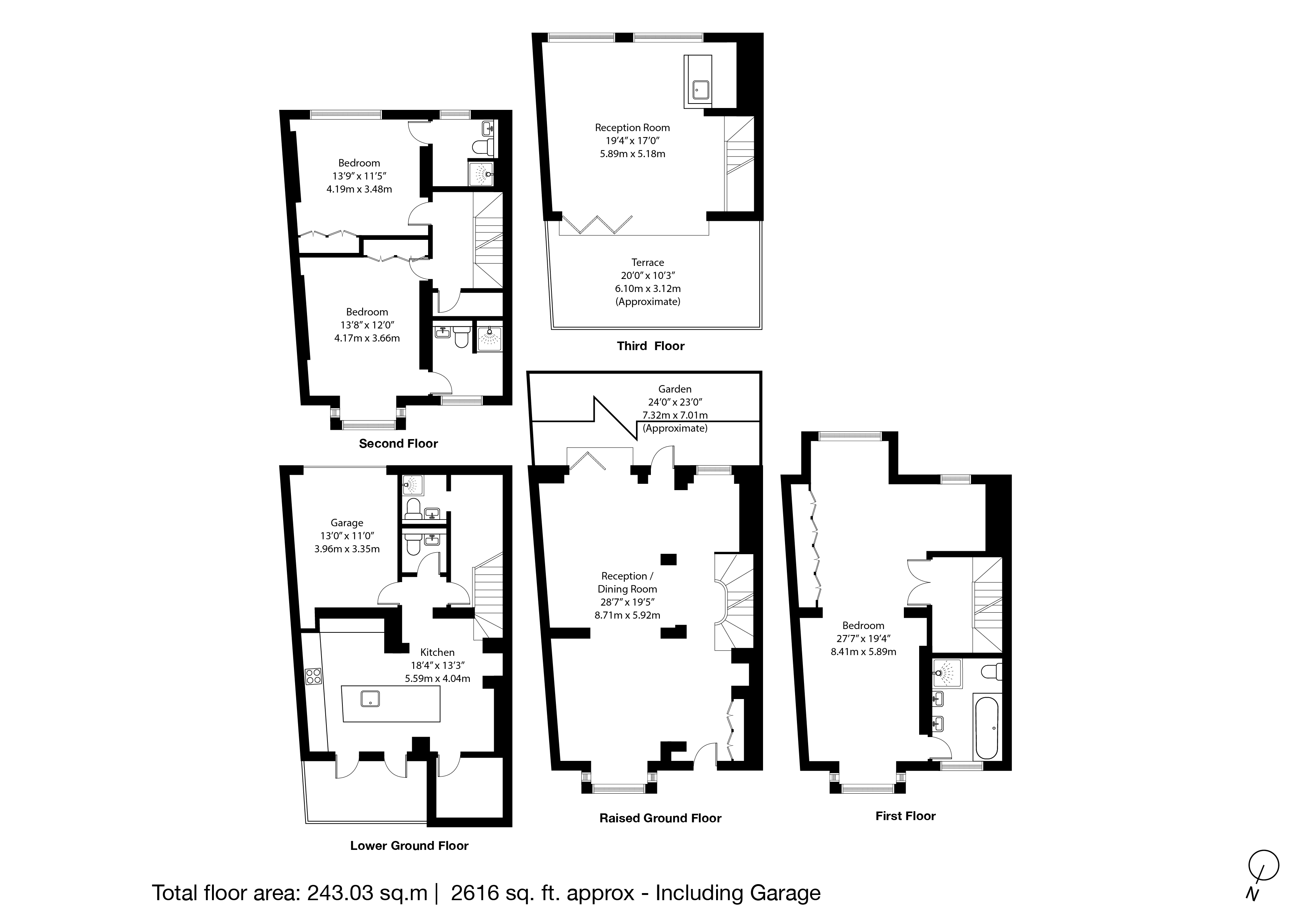 10, Somers Crescent, London floorplan