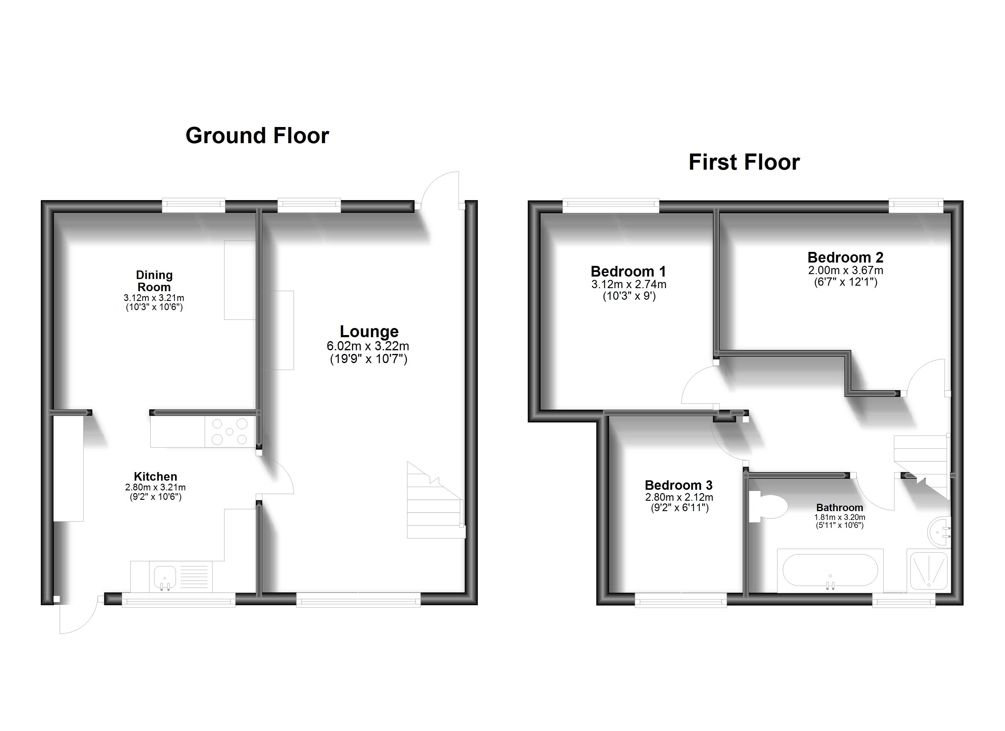 Back Lane, Tonbridge floorplan