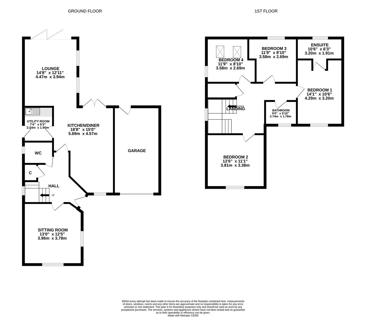 23, Warren Drive, Beverley floorplan