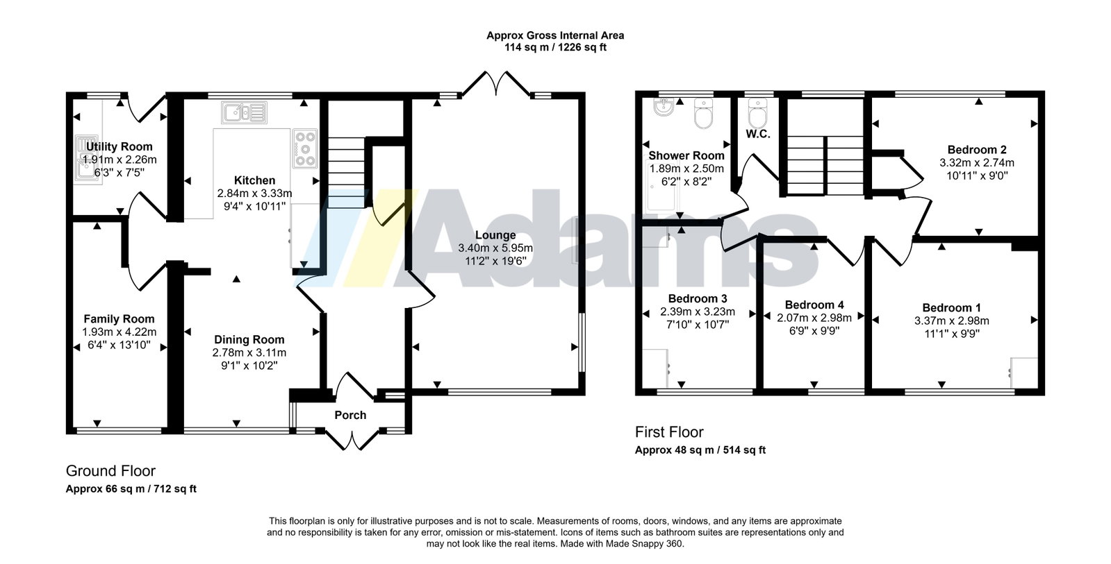 11, Caxton Road, Prescot floorplan